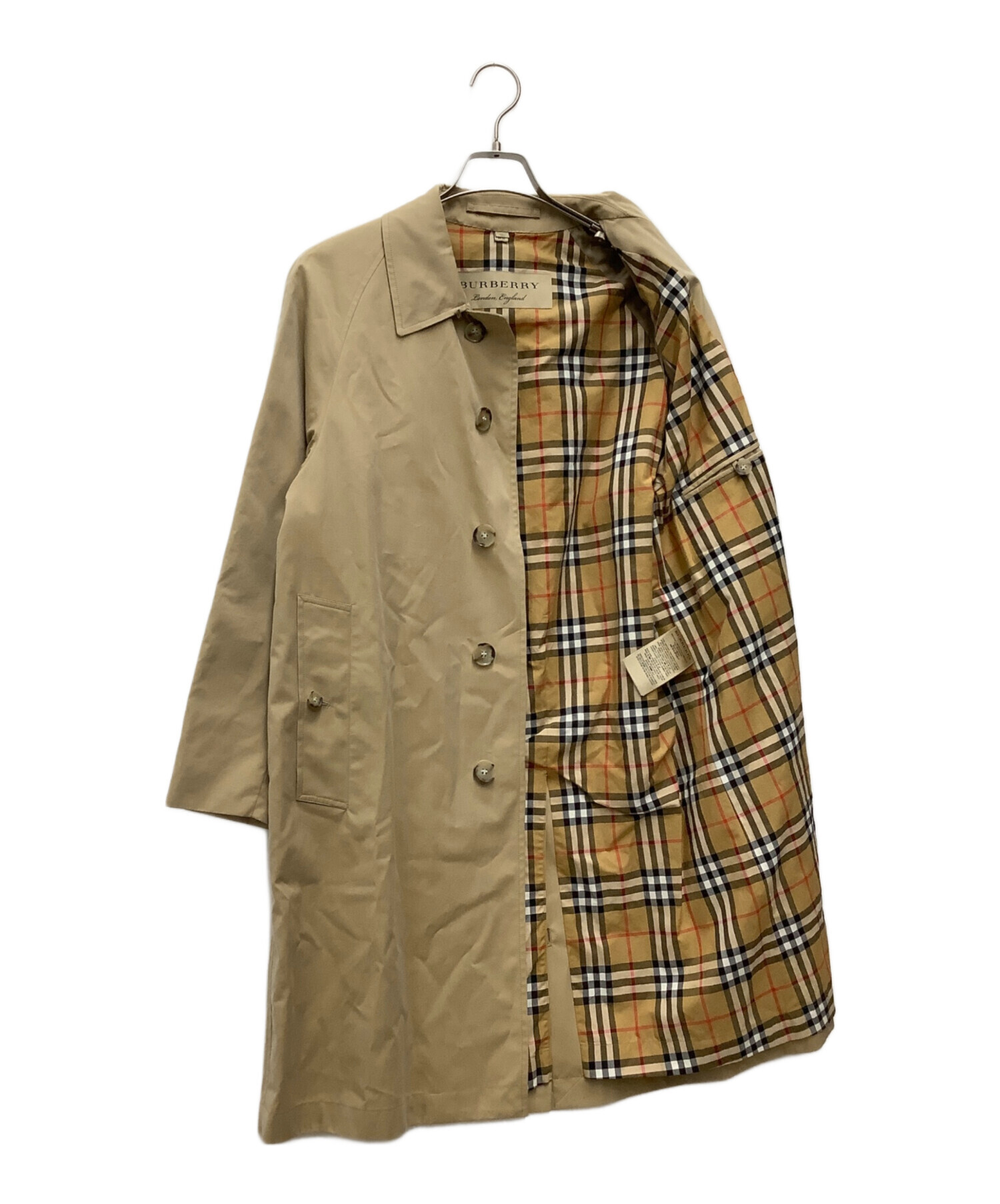 中古・古着通販】BURBERRY (バーバリー) CAMDEN CAR COAT/ステンカラーコート ベージュ サイズ:SIZE  48｜ブランド・古着通販 トレファク公式【TREFAC FASHION】スマホサイト