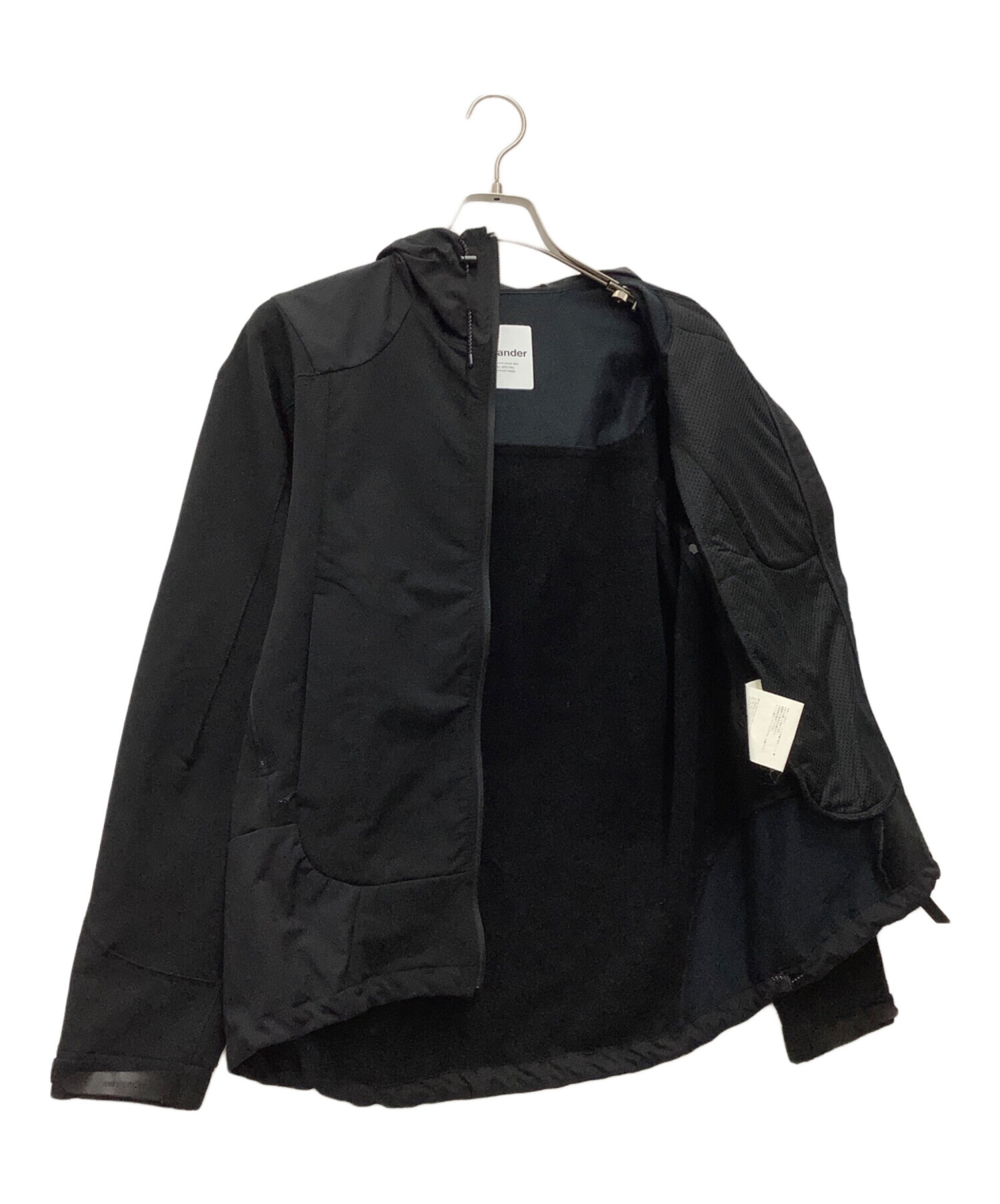 中古・古着通販】and wander (アンドワンダー) ストレッチシェルジャケット ブラック サイズ:SIZE 3(L)｜ブランド・古着通販  トレファク公式【TREFAC FASHION】スマホサイト