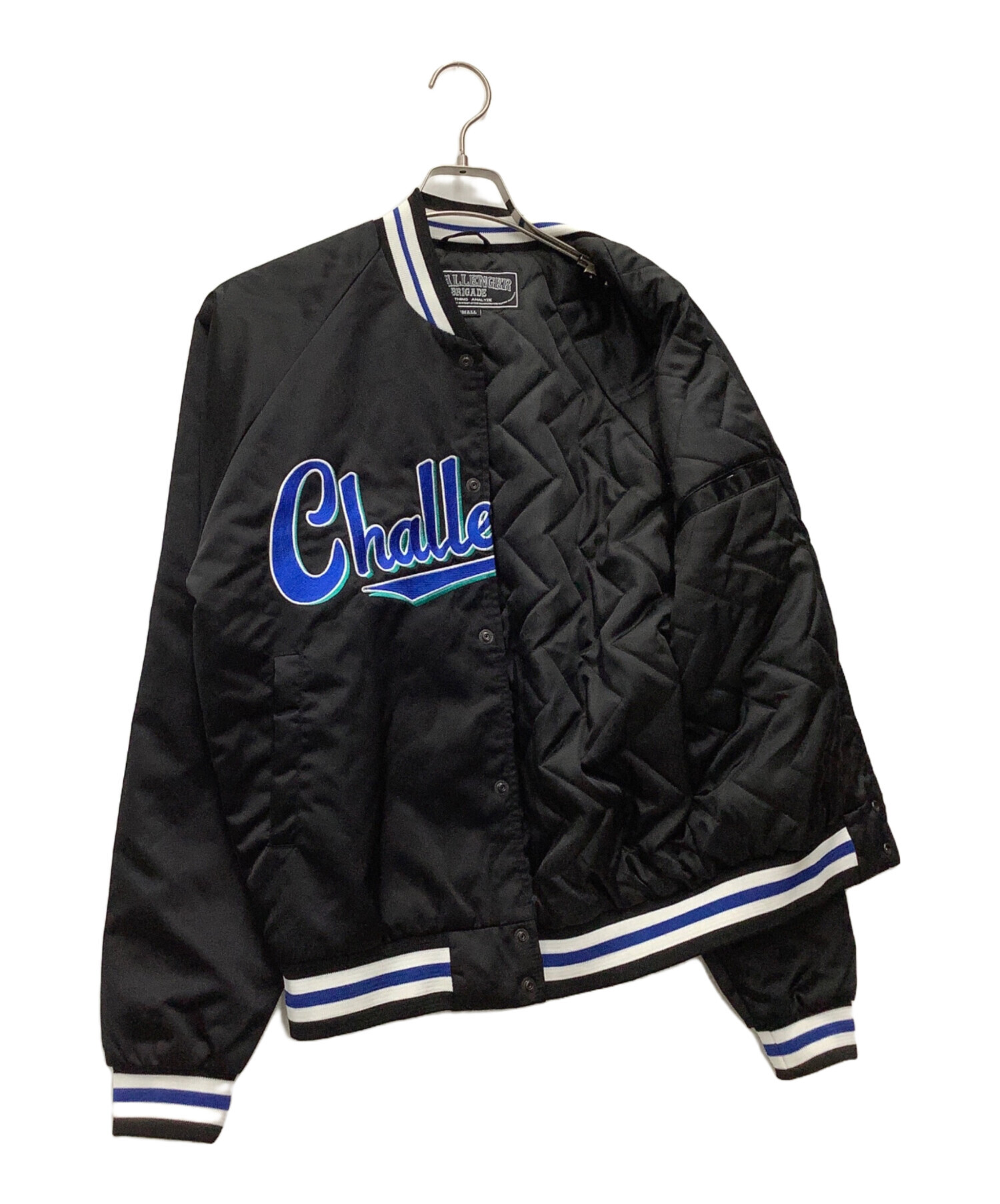 【中古・古着通販】CHALLENGER (チャレンジャー) VARSITY JACKET スタジャン 23SS ブラック サイズ:SIZE S｜ブランド・古着通販  トレファク公式【TREFAC FASHION】スマホサイト