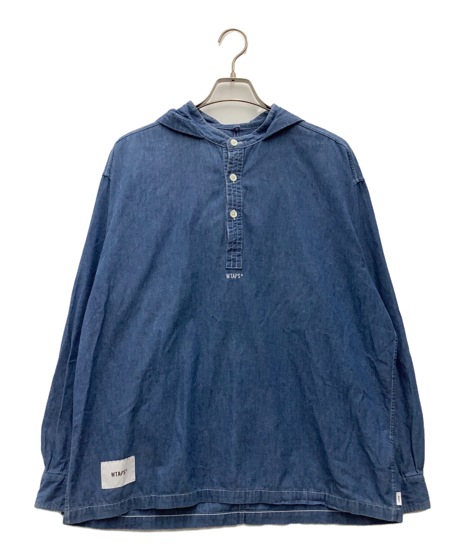 WTAPS (ダブルタップス) プルオーバーシャツ FALCONER LS DENIM 21SS インディゴ サイズ:SIZE 3(L)