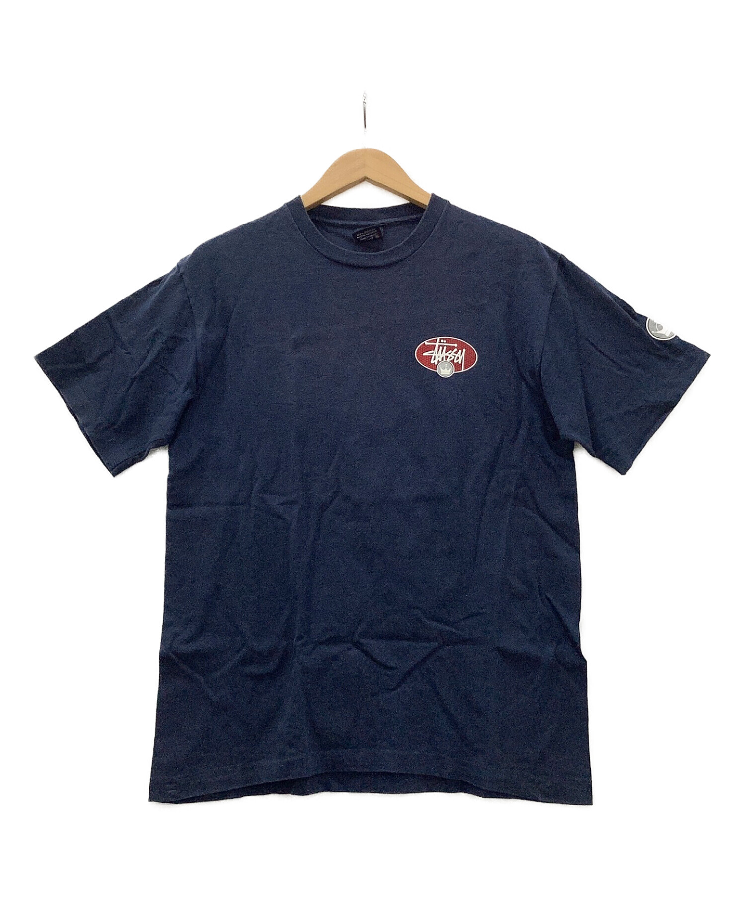 stussy (ステューシー) stussy　紺タグ90'sプリントTシャツ ネイビー サイズ:Mサイズ