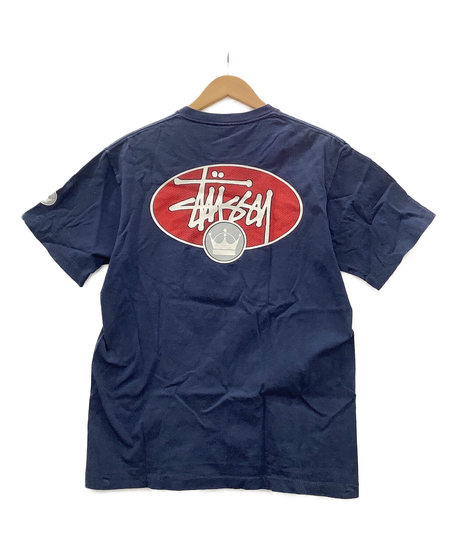 stussy (ステューシー) stussy　紺タグ90'sプリントTシャツ ネイビー サイズ:Mサイズ