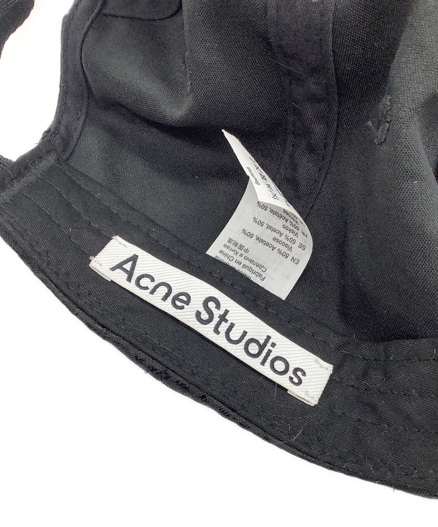 Acne studios (アクネストゥディオズ) ベースボールキャップ ブラック サイズ:59cm