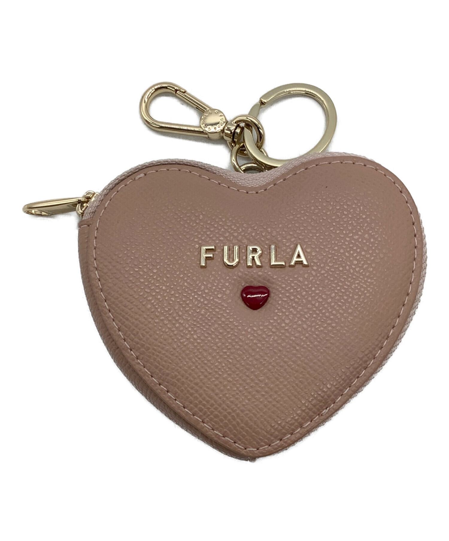 FURLA (フルラ) ハート型コインケース ピンク