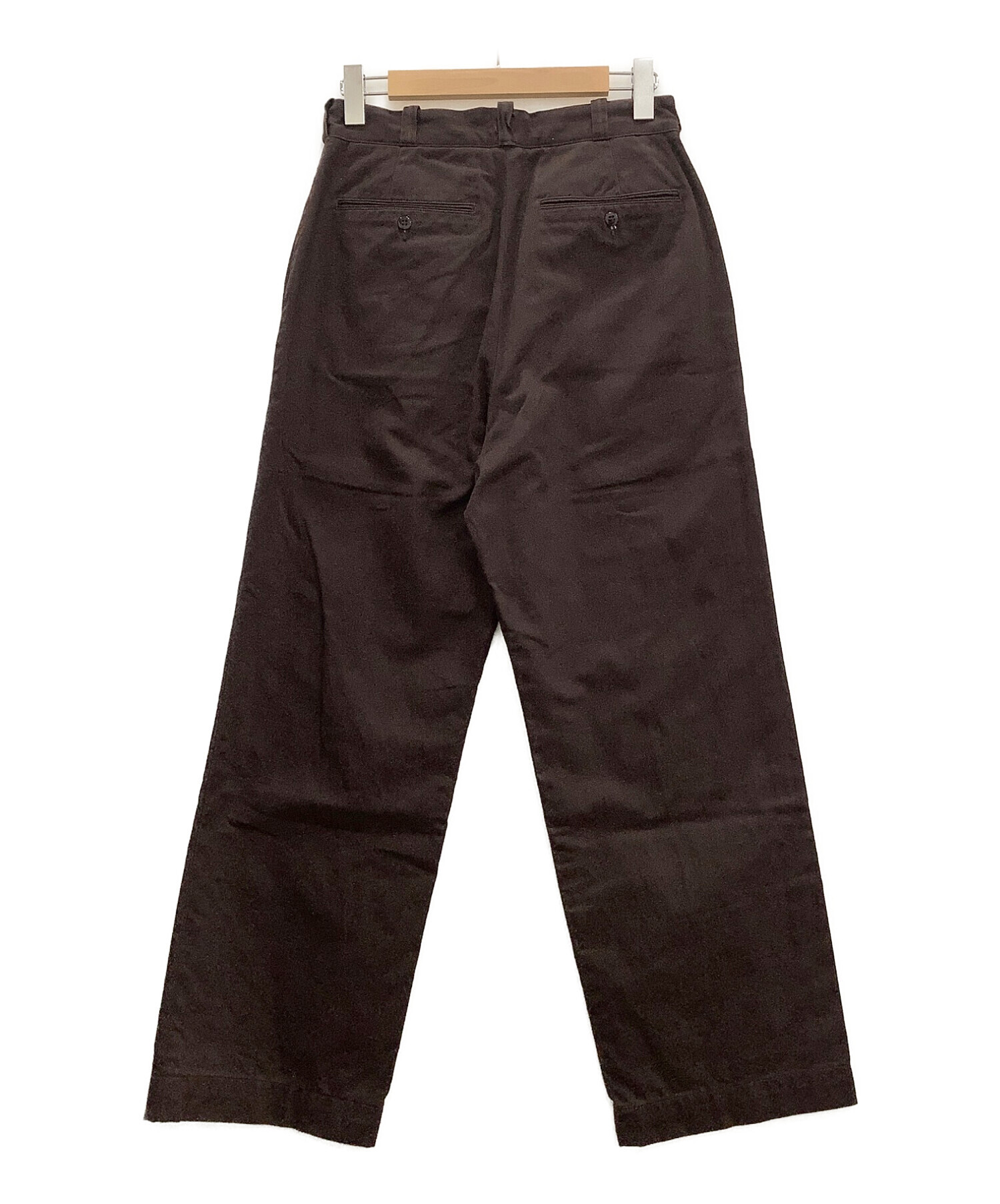 中古・古着通販】leno (リノ) LENO WIDE CHINO TROUSERS ブラウン