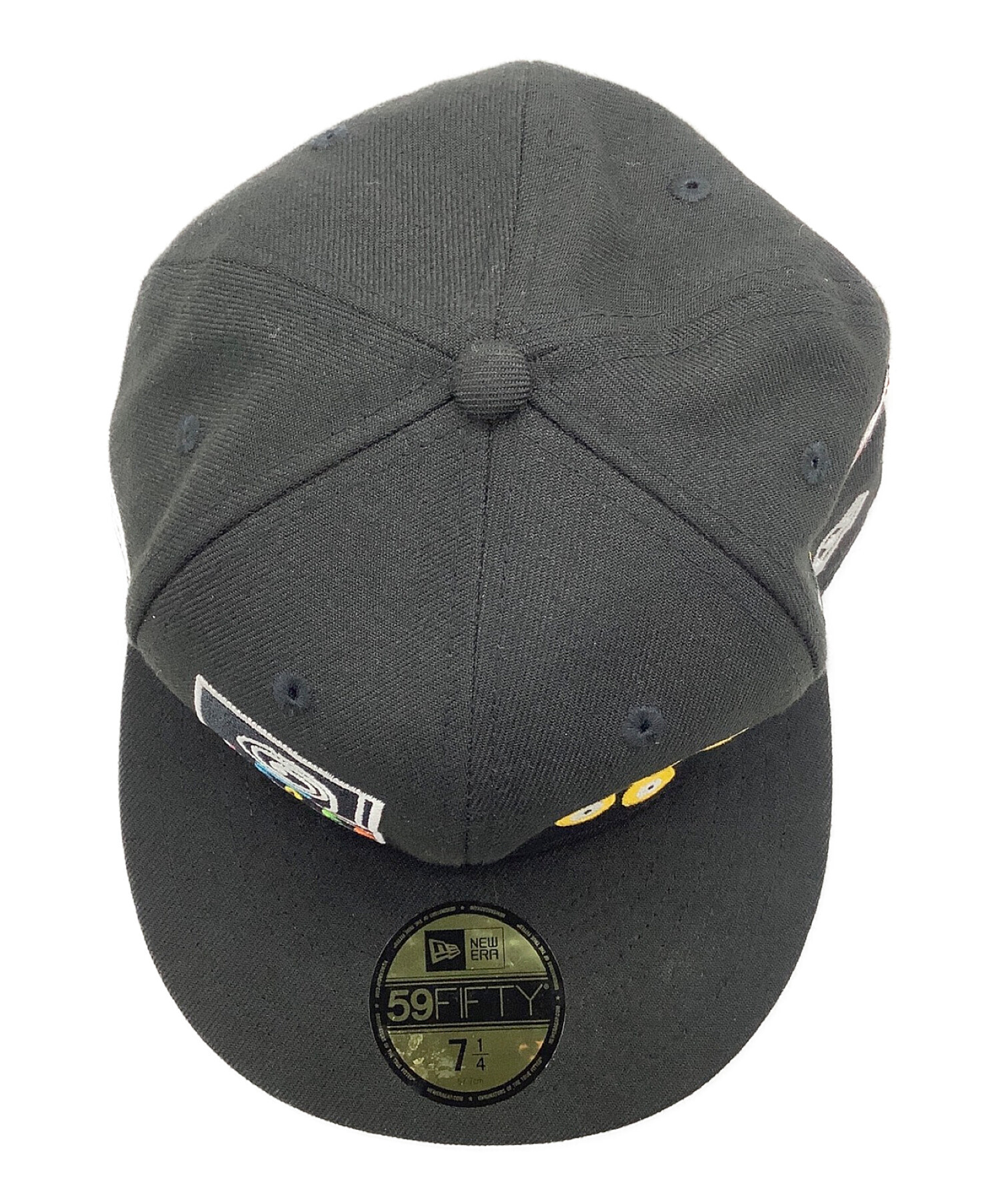 New Era (ニューエラ) 59FIFTY baanai × NEW ERA マルチ アート ブラック サイズ:7 1/4　57.7cm