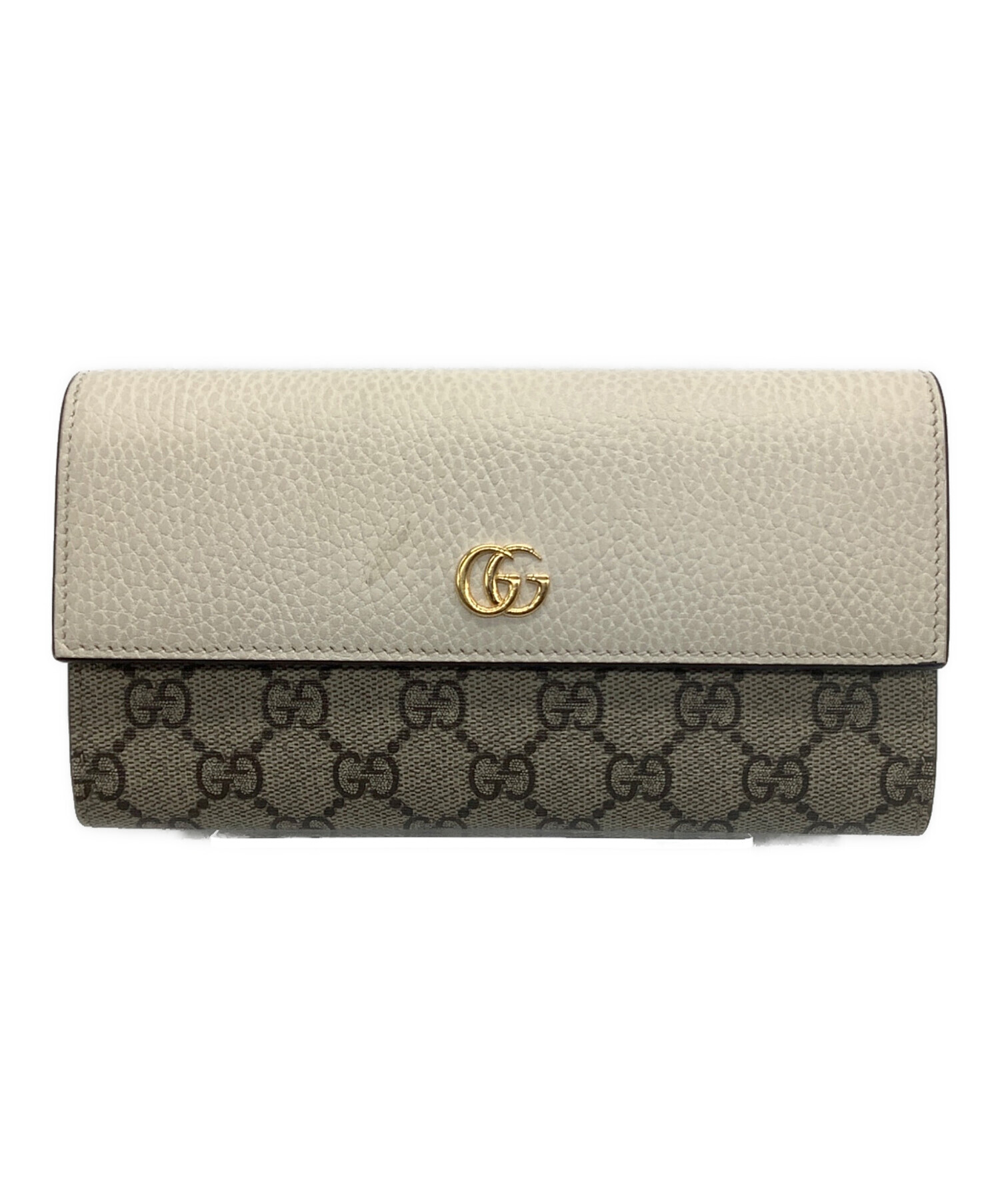 中古・古着通販】GUCCI (グッチ) 長財布 ダブルG アイボリー｜ブランド・古着通販 トレファク公式【TREFAC FASHION】スマホサイト