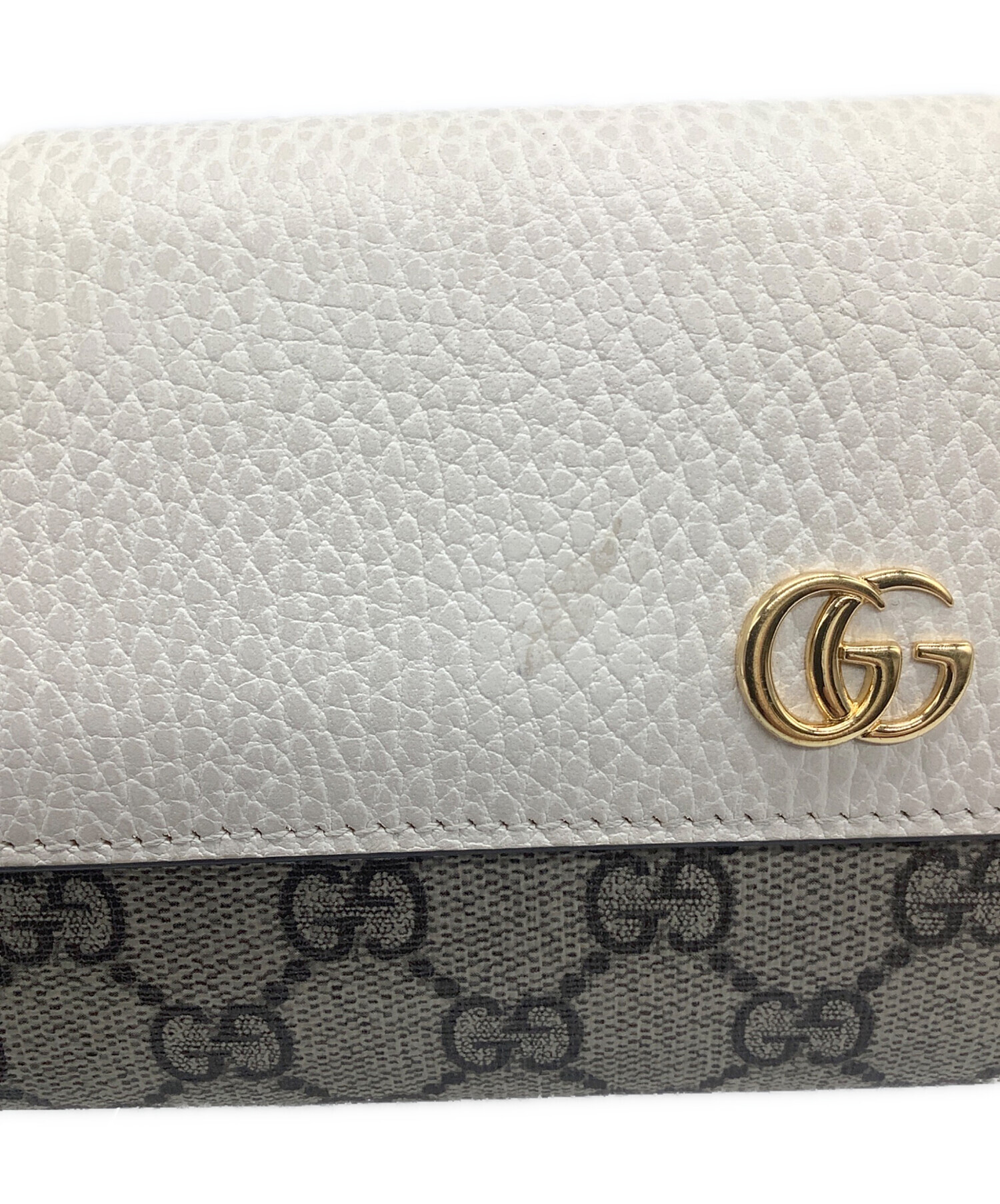 中古・古着通販】GUCCI (グッチ) 長財布 ダブルG アイボリー｜ブランド・古着通販 トレファク公式【TREFAC FASHION】スマホサイト