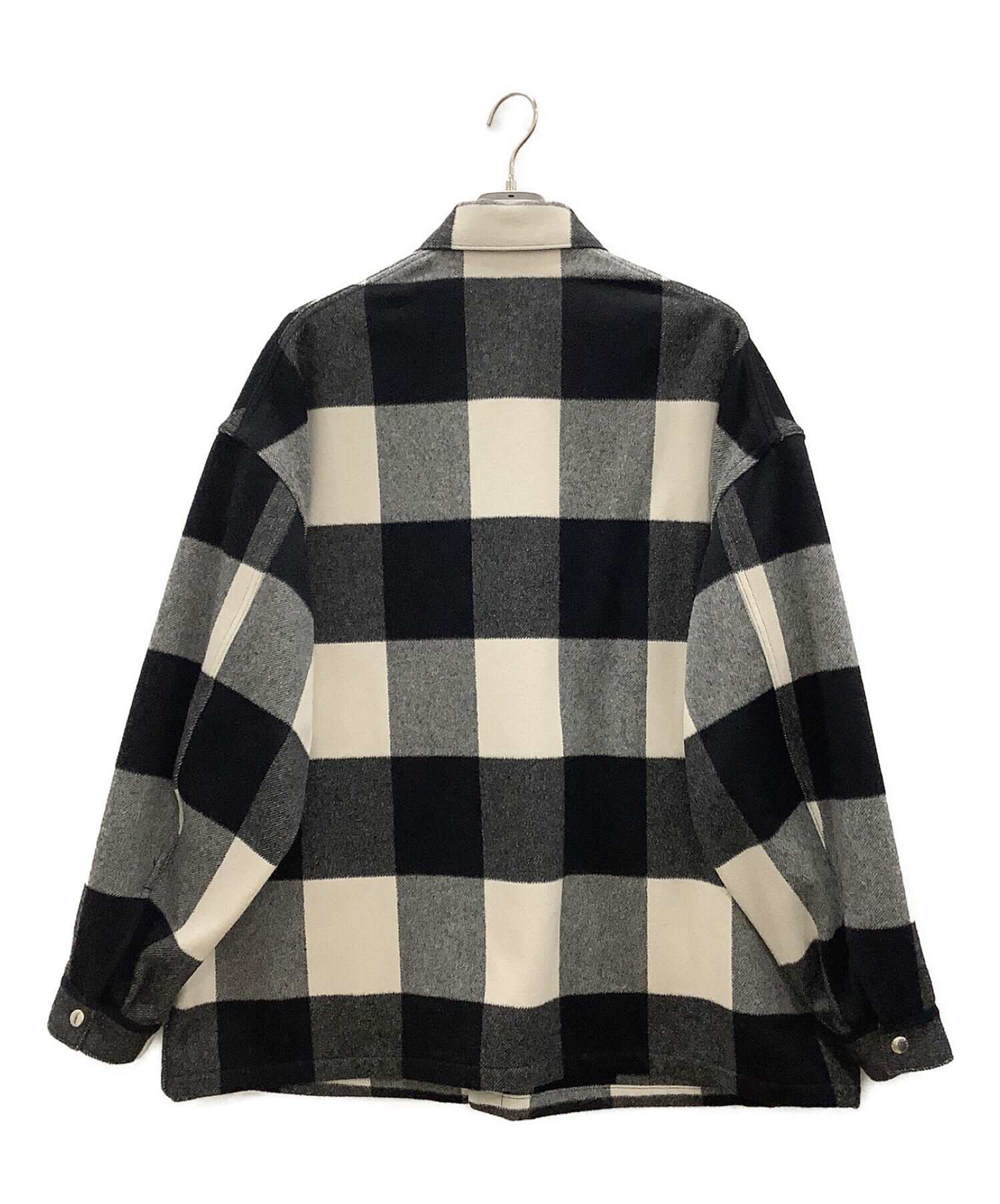 COOTIE PRODUCTIONS (クーティープロダクツ) COOTIE PRODUCTIONS　Buffalo Check Wool  Coverall ブラック×ホワイト サイズ:Mサイズ