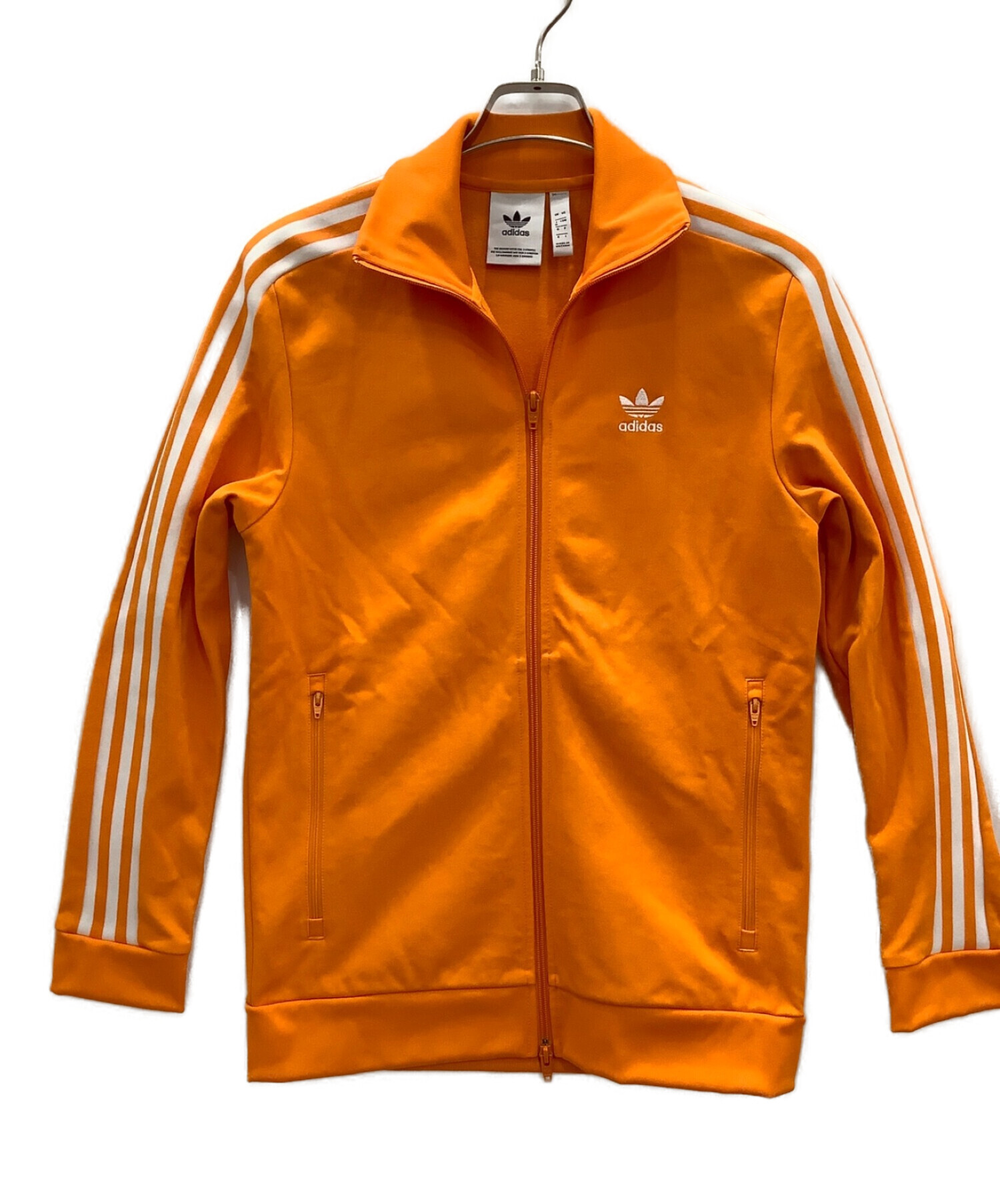 adidas (アディダス) トレフォイルトラックジャケット オレンジ サイズ:M