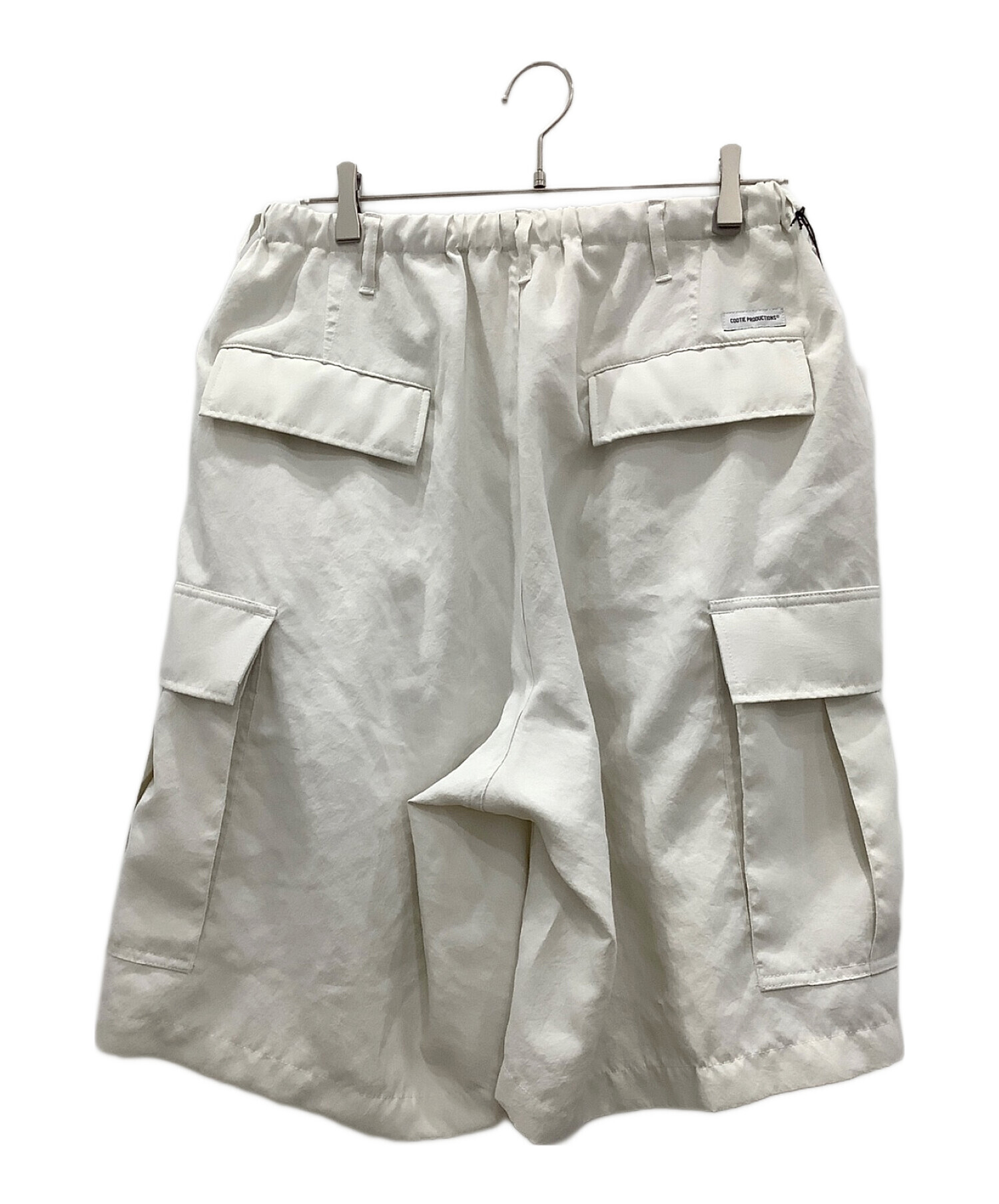 中古・古着通販】COOTIE PRODUCTIONS (クーティープロダクツ) COOTIE PRODUCTIONS POLYESTER CANVAS ERROR  FIT CARGO EASY SHORTS オフアイボリー サイズ:Ｍ｜ブランド・古着通販 トレファク公式【TREFAC FASHION】スマホサイト