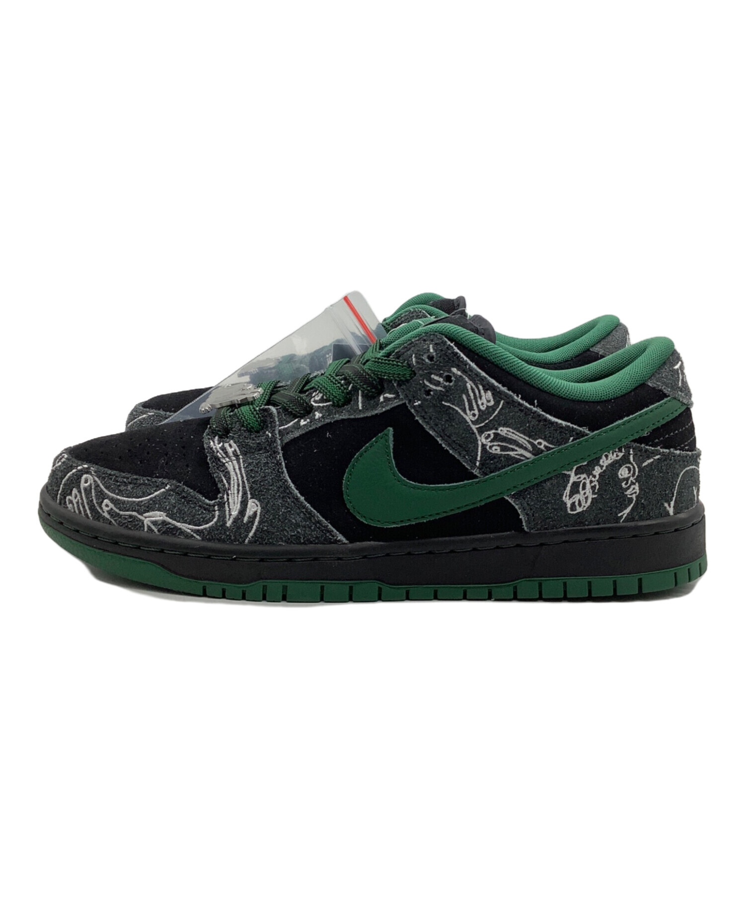 中古・古着通販】NIKE (ナイキ) SB Dunk Low ブラック×グリーン サイズ:UK8 未使用品｜ブランド・古着通販  トレファク公式【TREFAC FASHION】スマホサイト