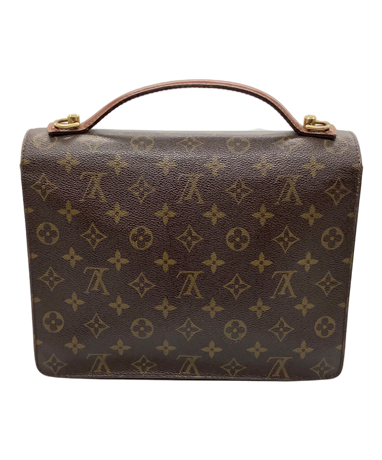 中古・古着通販】LOUIS VUITTON (ルイ ヴィトン) モノグラム モンソー クラッチバッグ ブラウン｜ブランド・古着通販  トレファク公式【TREFAC FASHION】スマホサイト