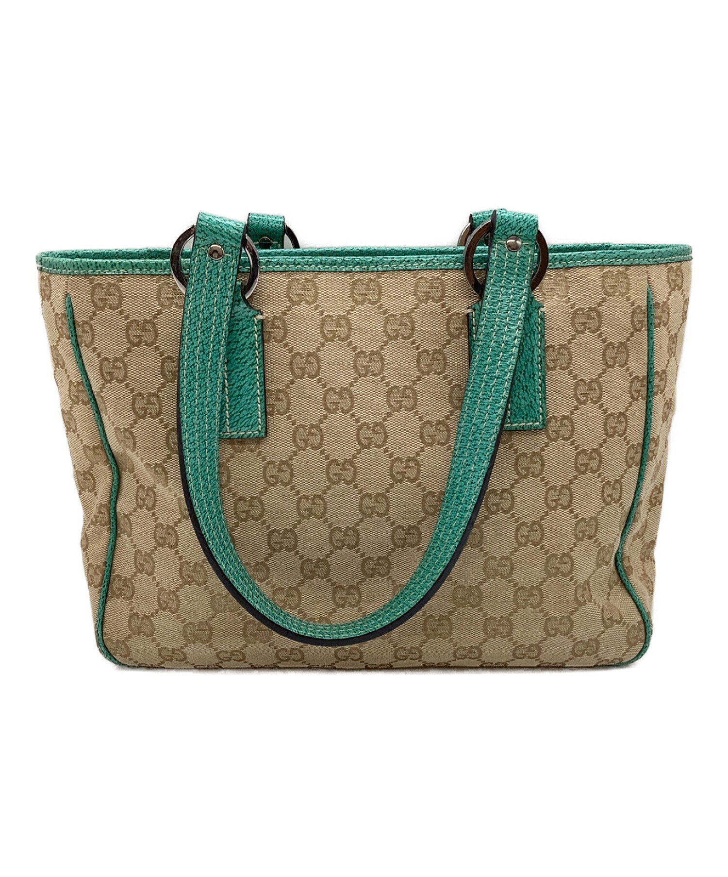 中古・古着通販】GUCCI (グッチ) GGキャンバストートバッグ ブラウン