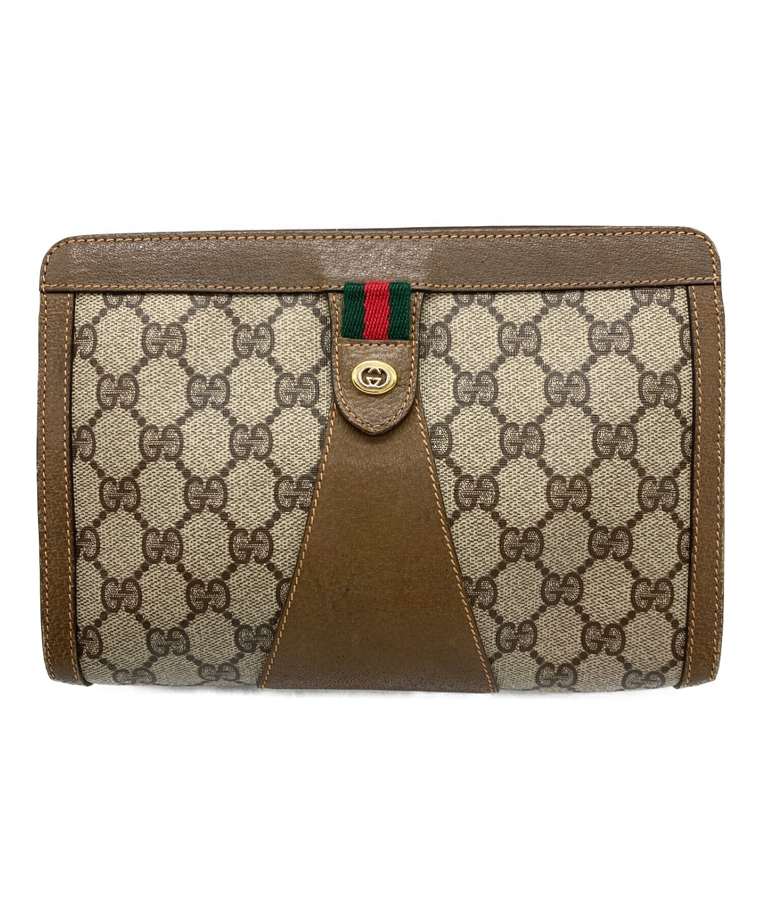 GUCCI (グッチ) セカンドバッグ オールドグッチ ブラウン