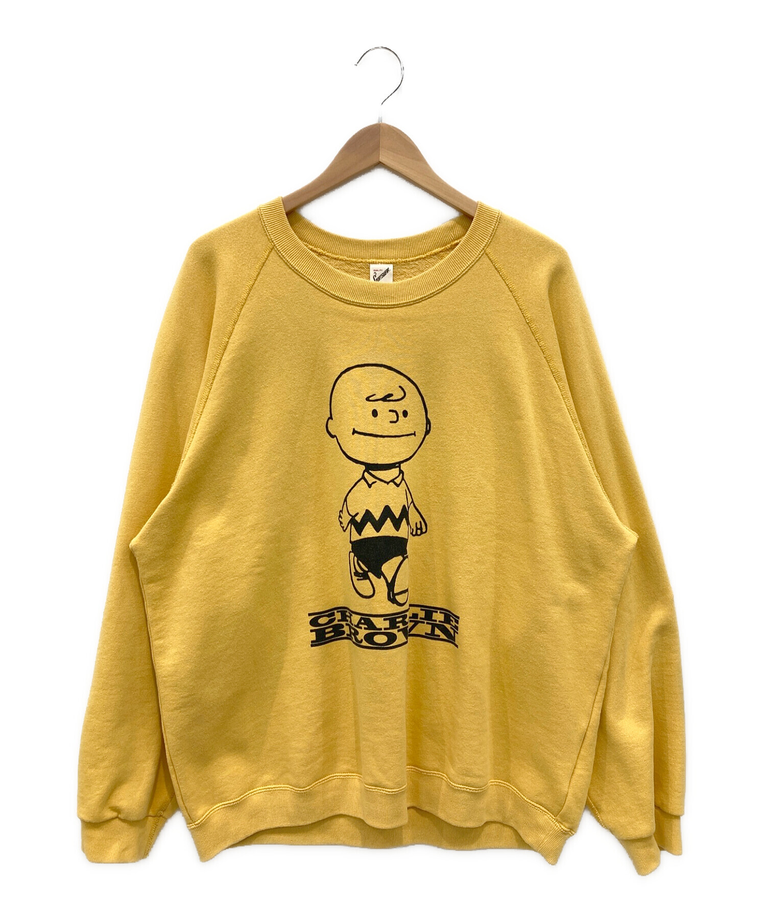 PEANUTS × SPORTSWEAR by JOURNALSTANDARD relume (ピーナッツ×スポーツウェアバイジャーナルスタンダード)  クルーネックスウェット イエロー サイズ:XL