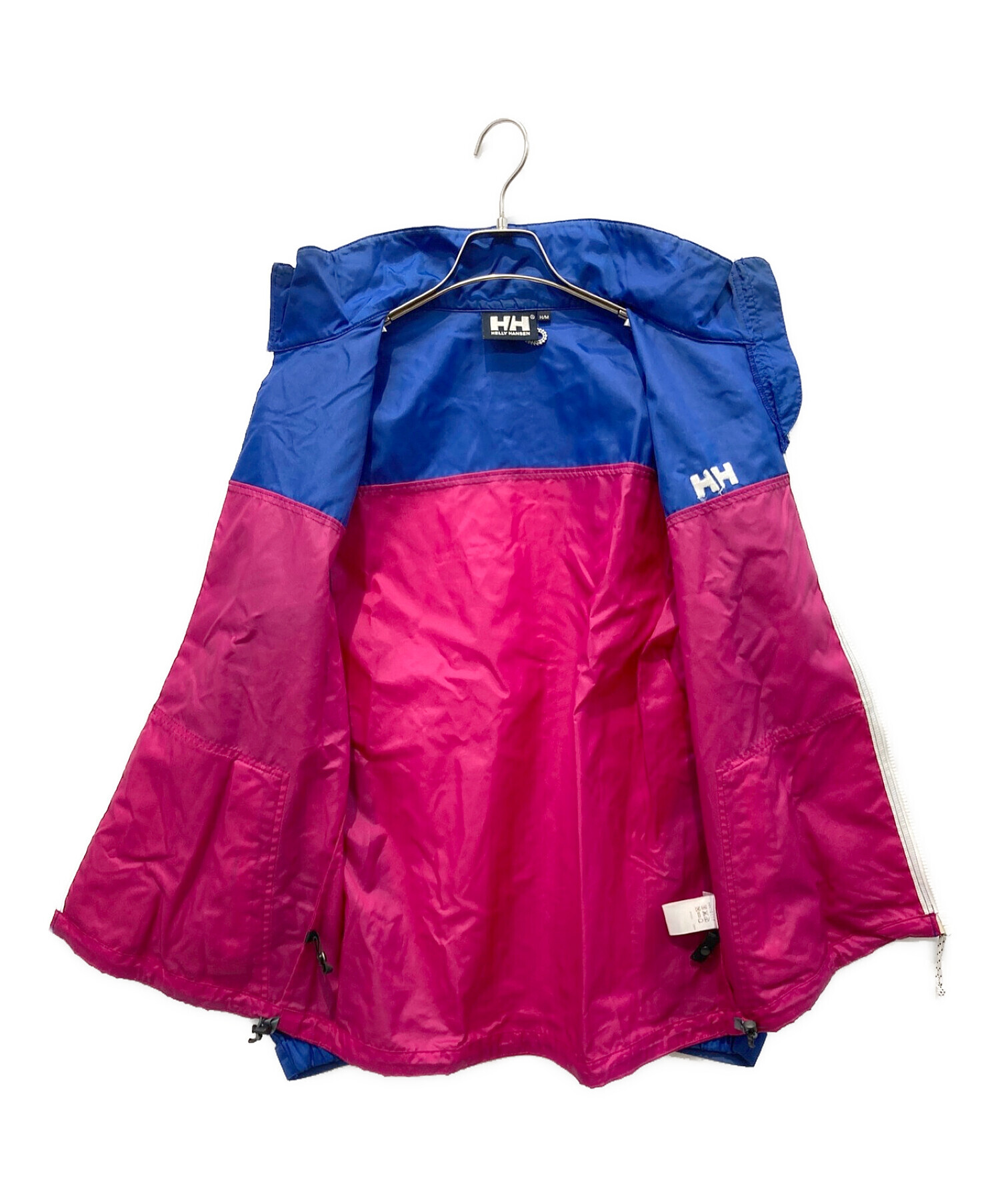 HELLY HANSEN (ヘリーハンセン) ナイロンジャケット ブルー×ピンク サイズ:M