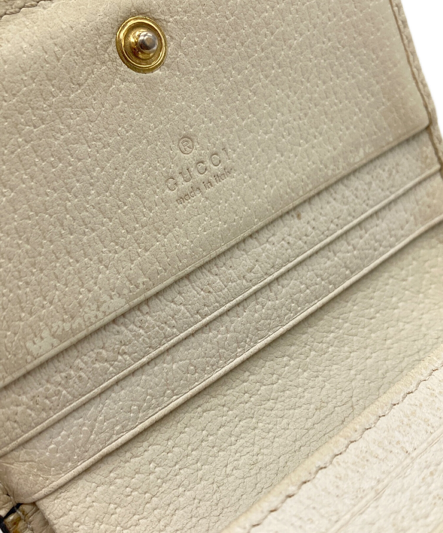 中古・古着通販】GUCCI (グッチ) GGカードケースウォレット アイボリー