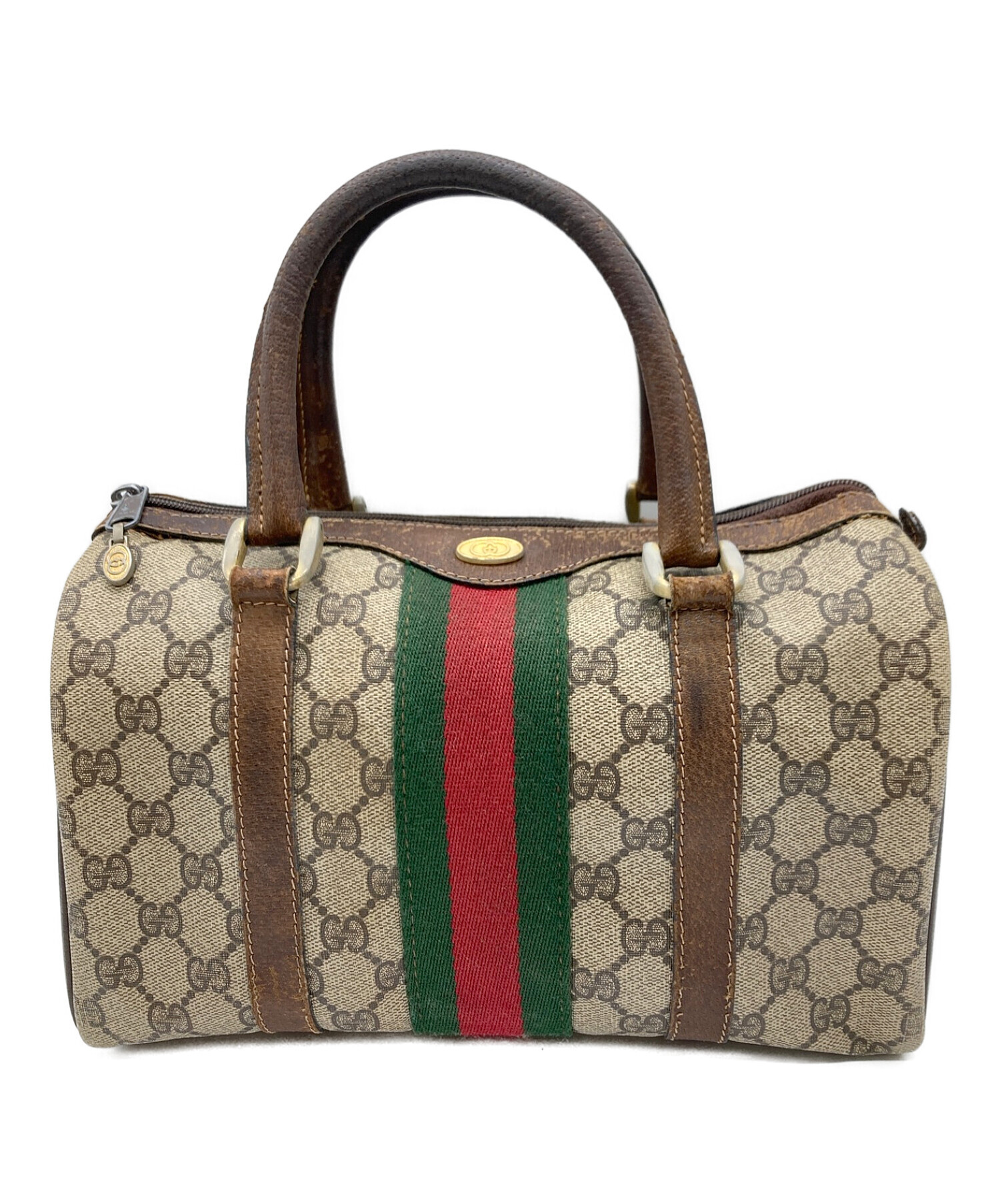 中古・古着通販】GUCCI (グッチ) オールドミニボストンバッグ シェリー