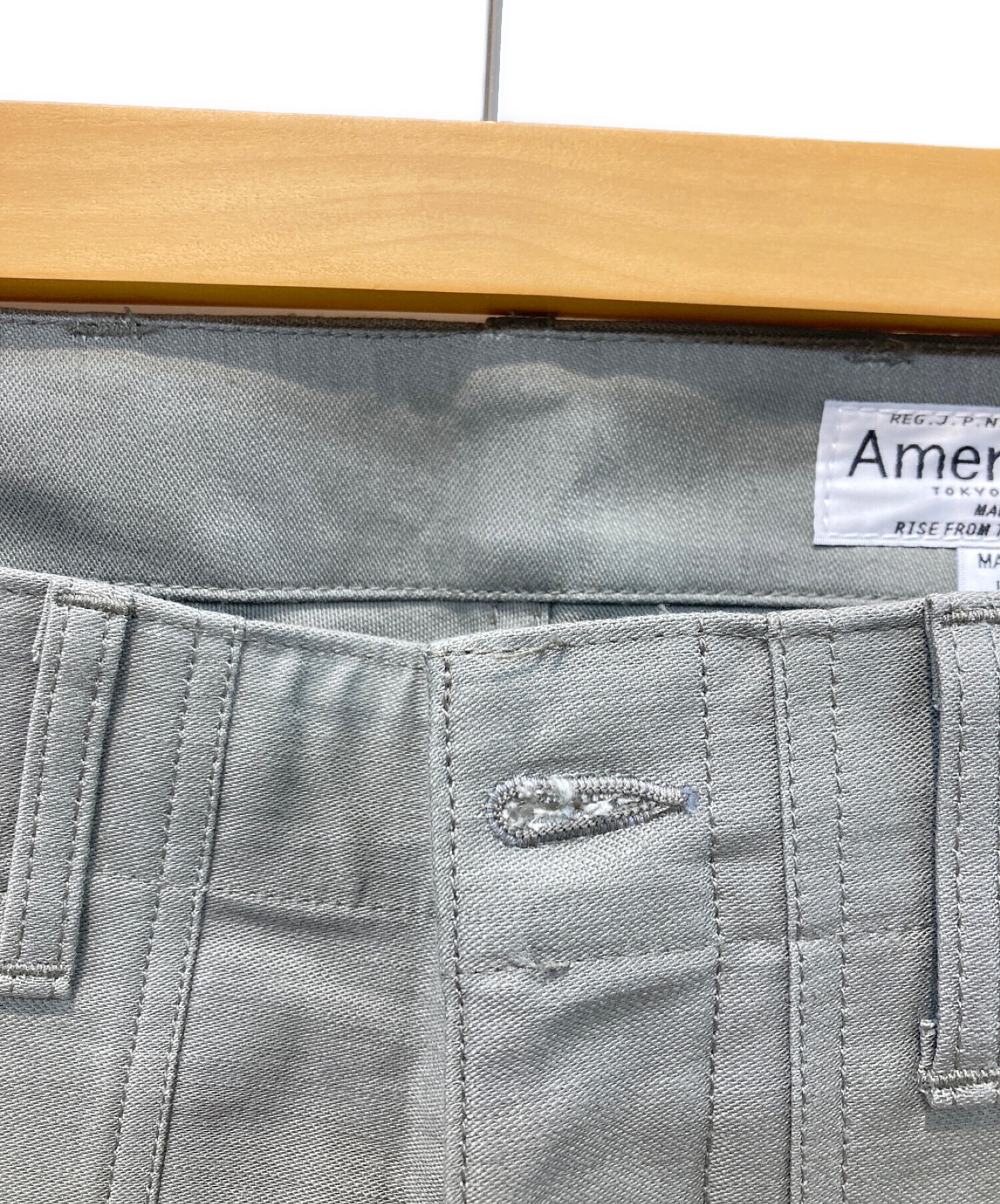 中古・古着通販】Americana (アメリカーナ) ベイカーパンツ グレー