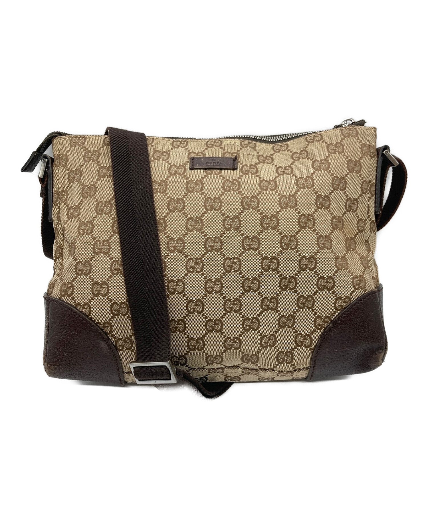 中古・古着通販】GUCCI (グッチ) GGキャンバスショルダーバッグ