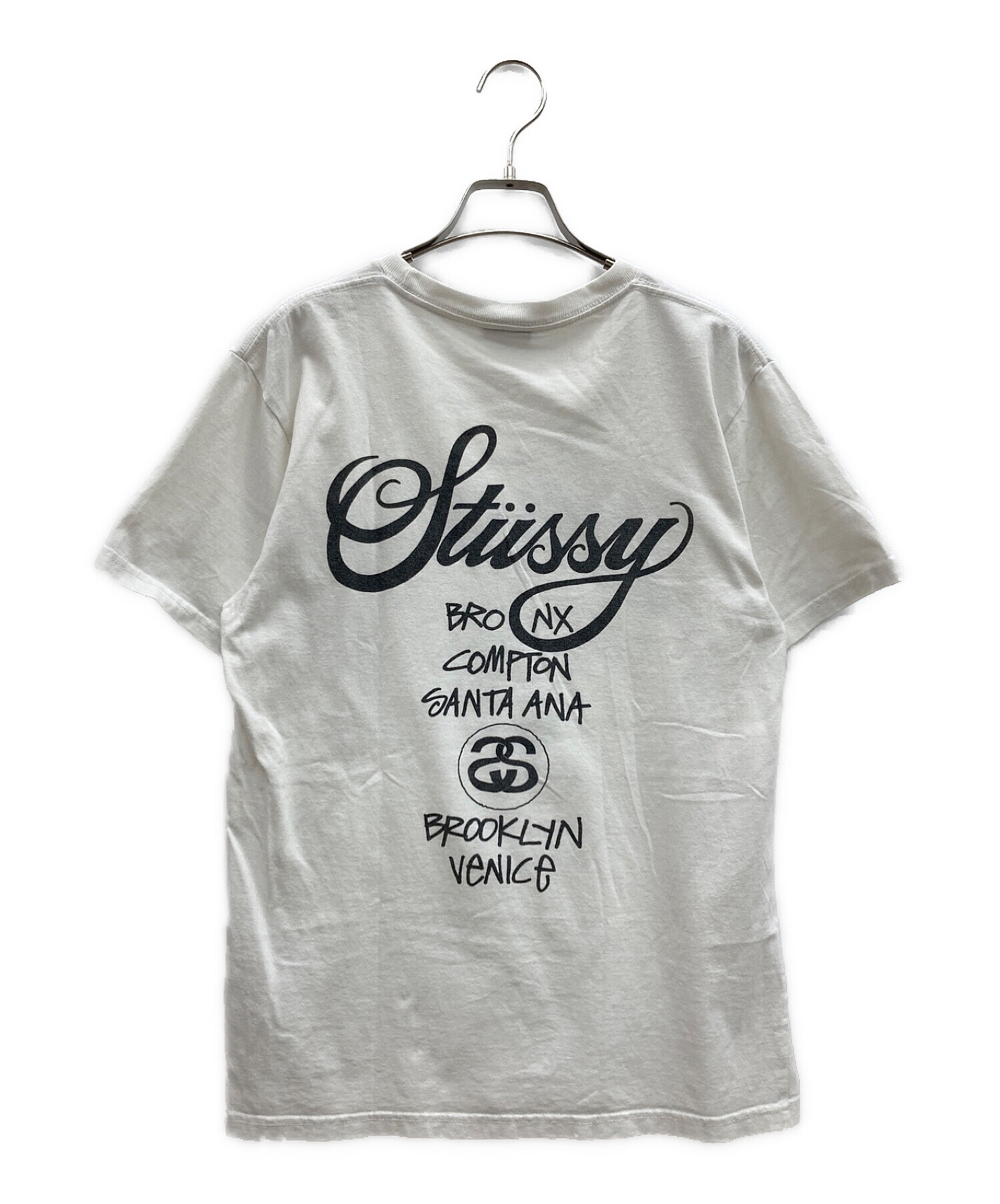 中古・古着通販】stussy (ステューシー) ワールドツアーロゴTシャツ 