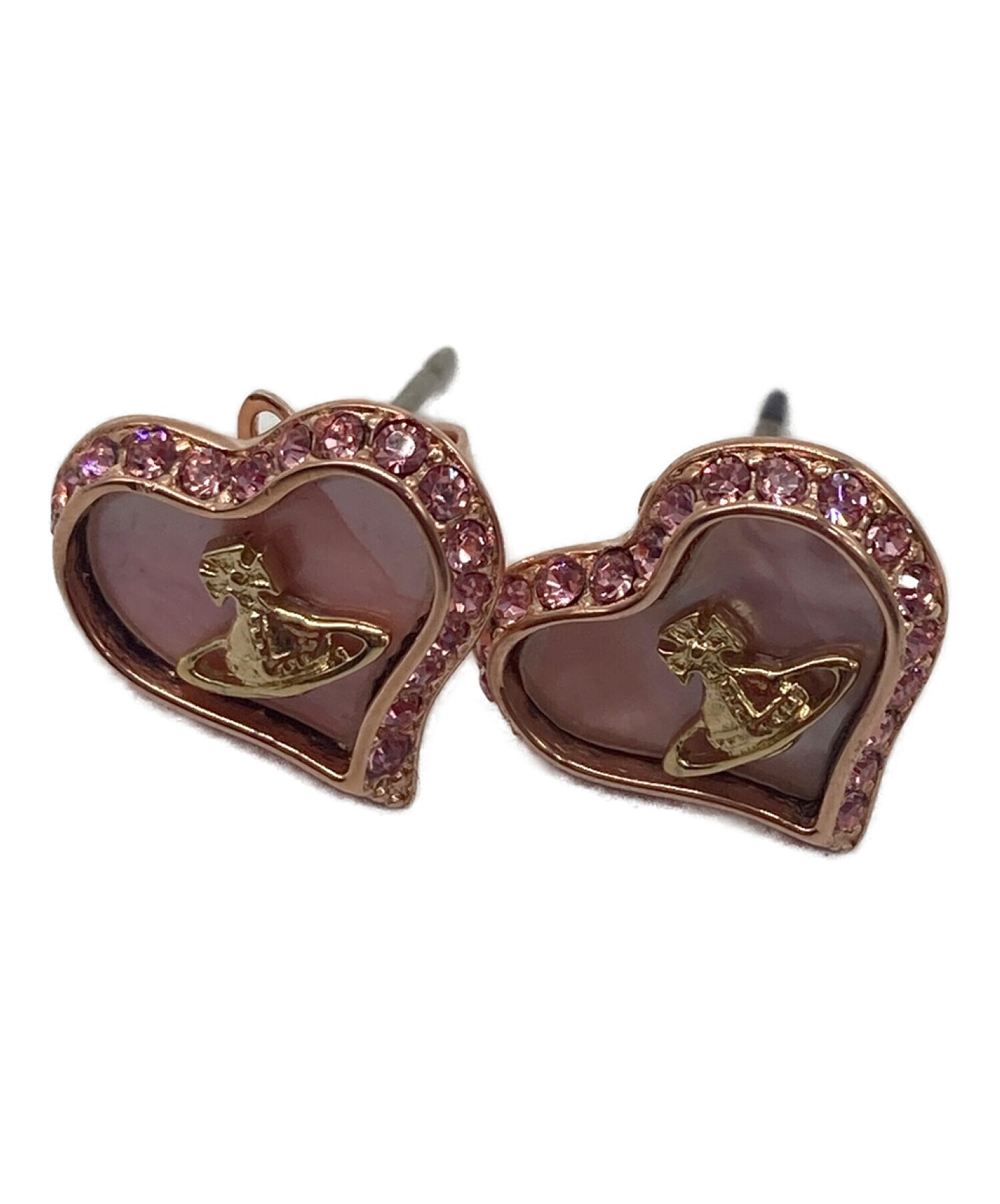 Vivienne Westwood (ヴィヴィアンウエストウッド) PETRA EARRINGS ピンクゴールドカラー