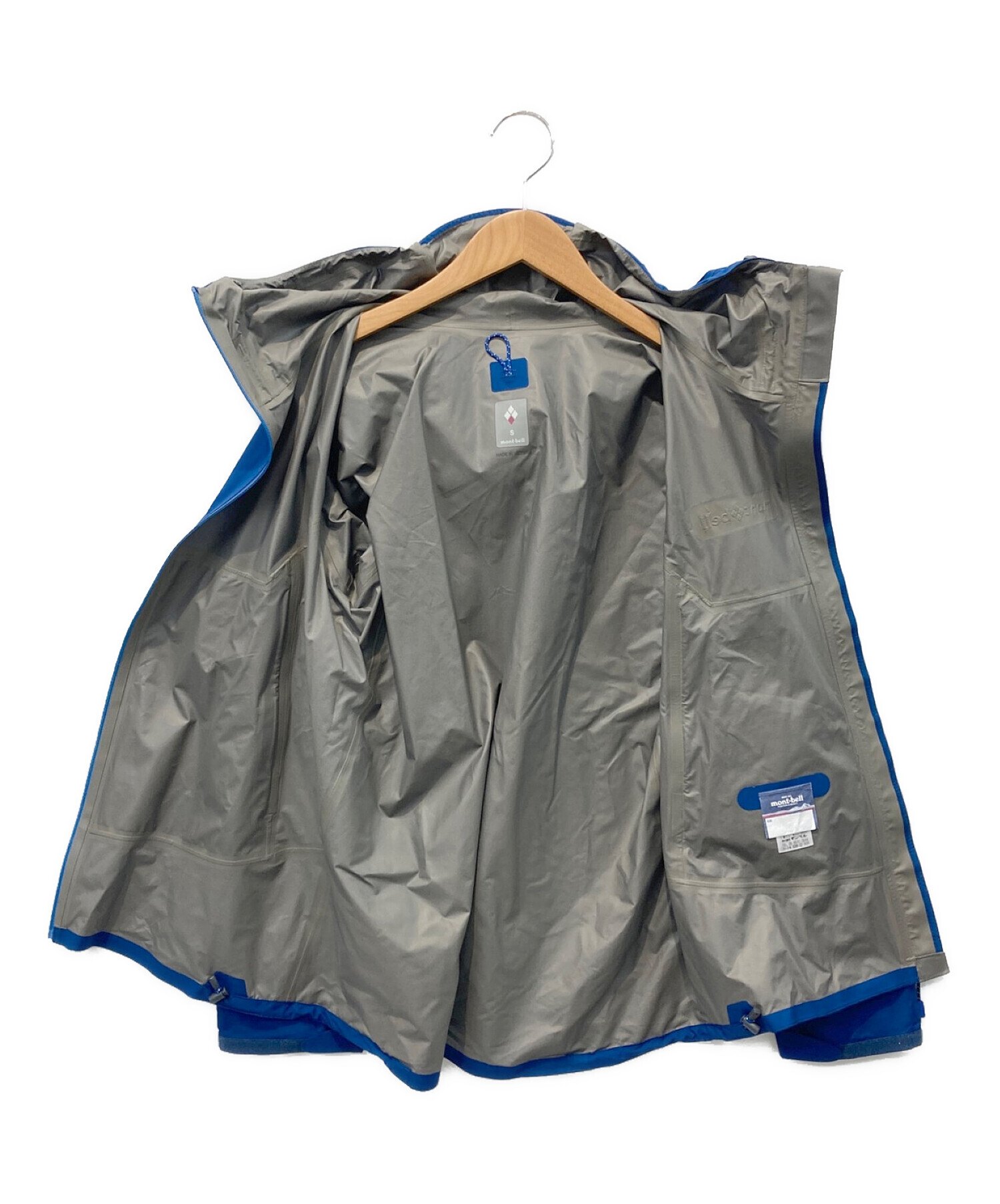 mont-bell (モンベル) レイントレッカージャケット ブルー サイズ:S 未使用品