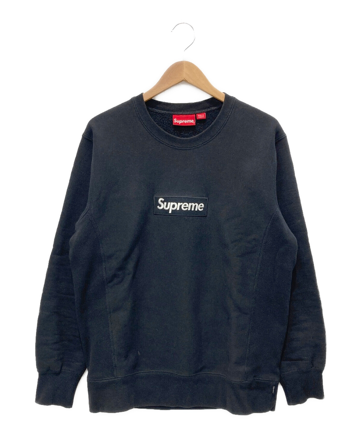 Supreme BOX LOGO Sweatshirt Navy Mサイズ