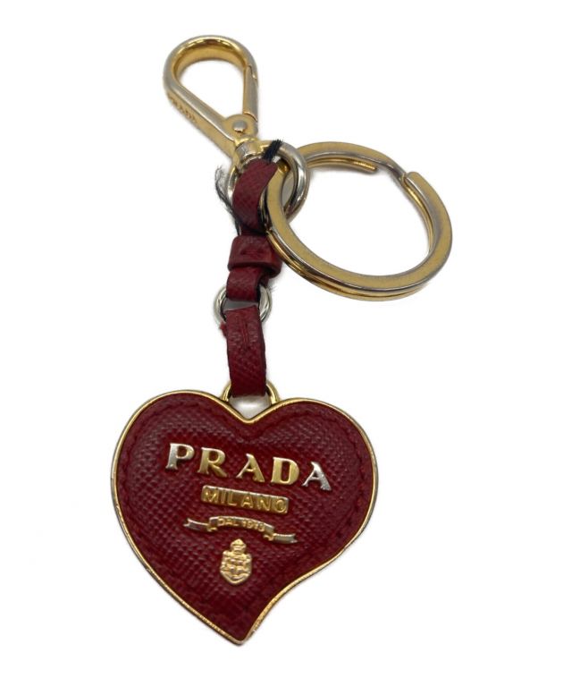 中古・古着通販】PRADA (プラダ) ハートモチーフバッグチャーム ゴールド×レッド｜ブランド・古着通販 トレファク公式【TREFAC  FASHION】スマホサイト