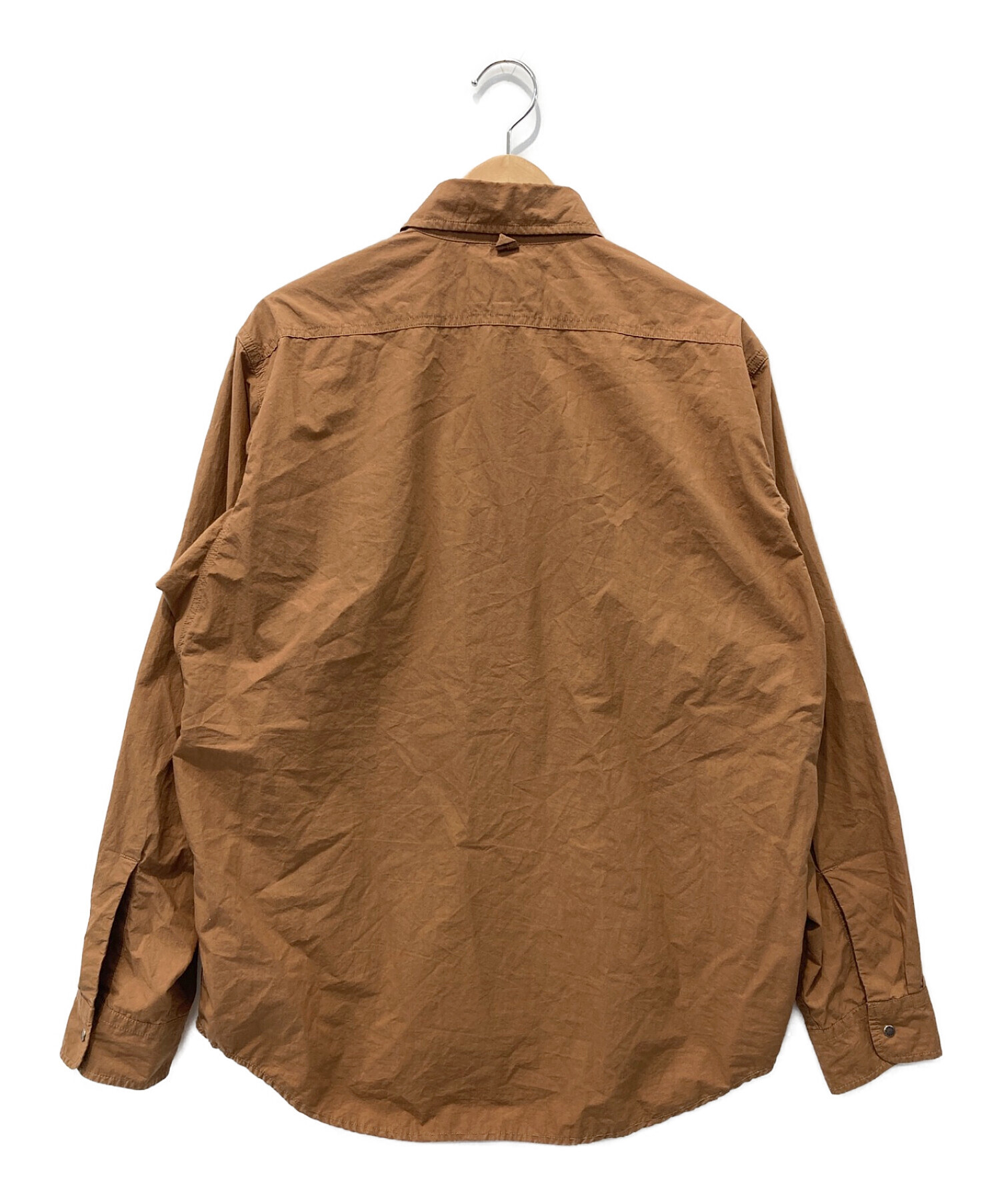 THE NORTHFACE PURPLELABEL (ザ ノースフェイス パープルレーベル) Zip Up Pullover Shirt ブラウン  サイズ:M