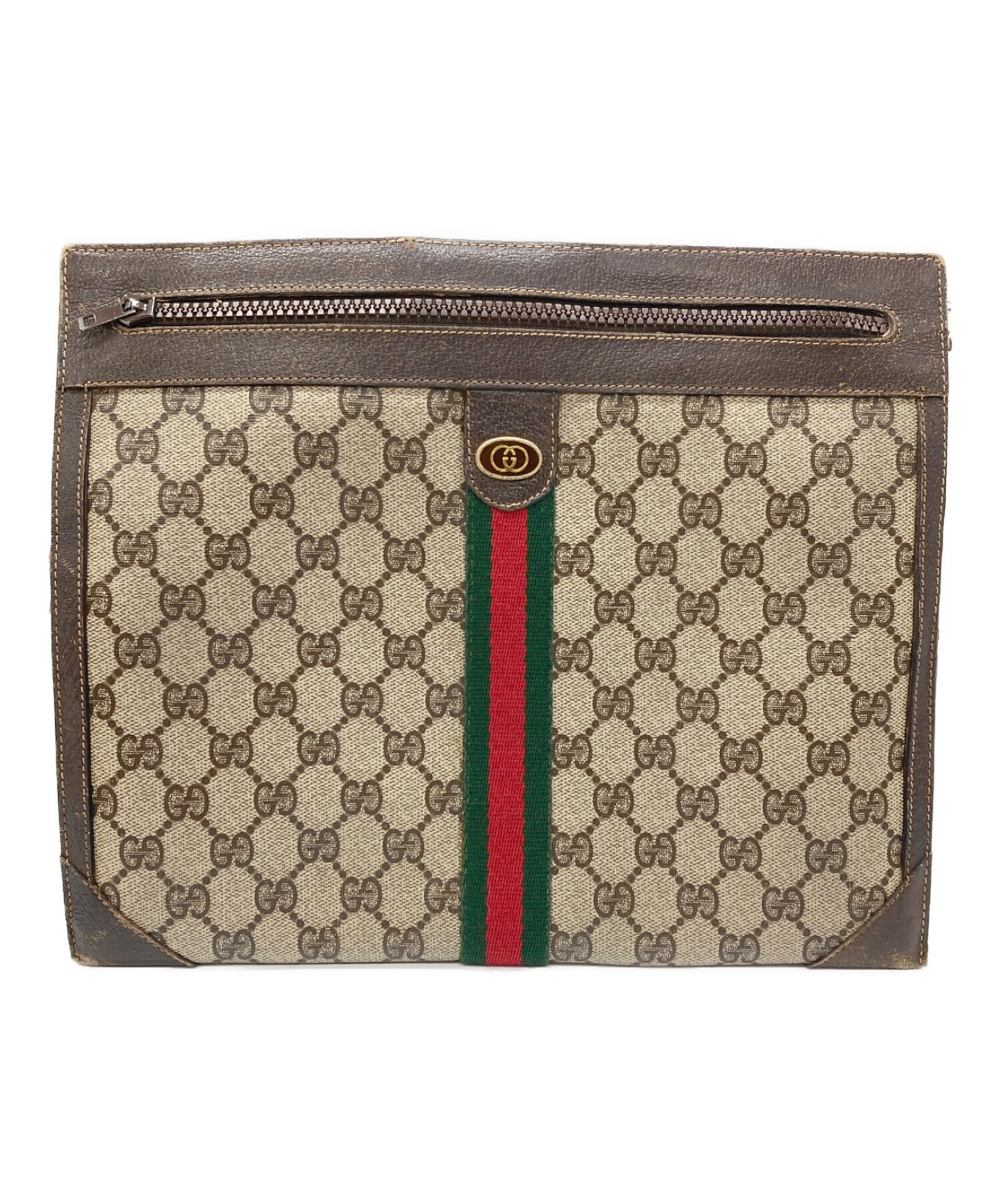 中古・古着通販】GUCCI (グッチ) シェリーラインクラッチバッグ