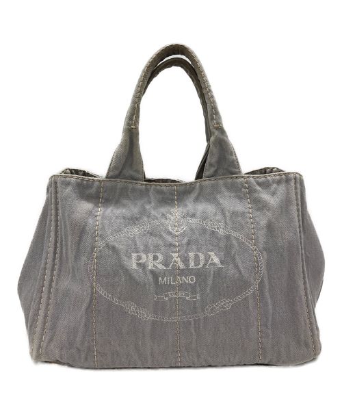 中古・古着通販】PRADA (プラダ) デニムバッグ カナパ スカイブルー