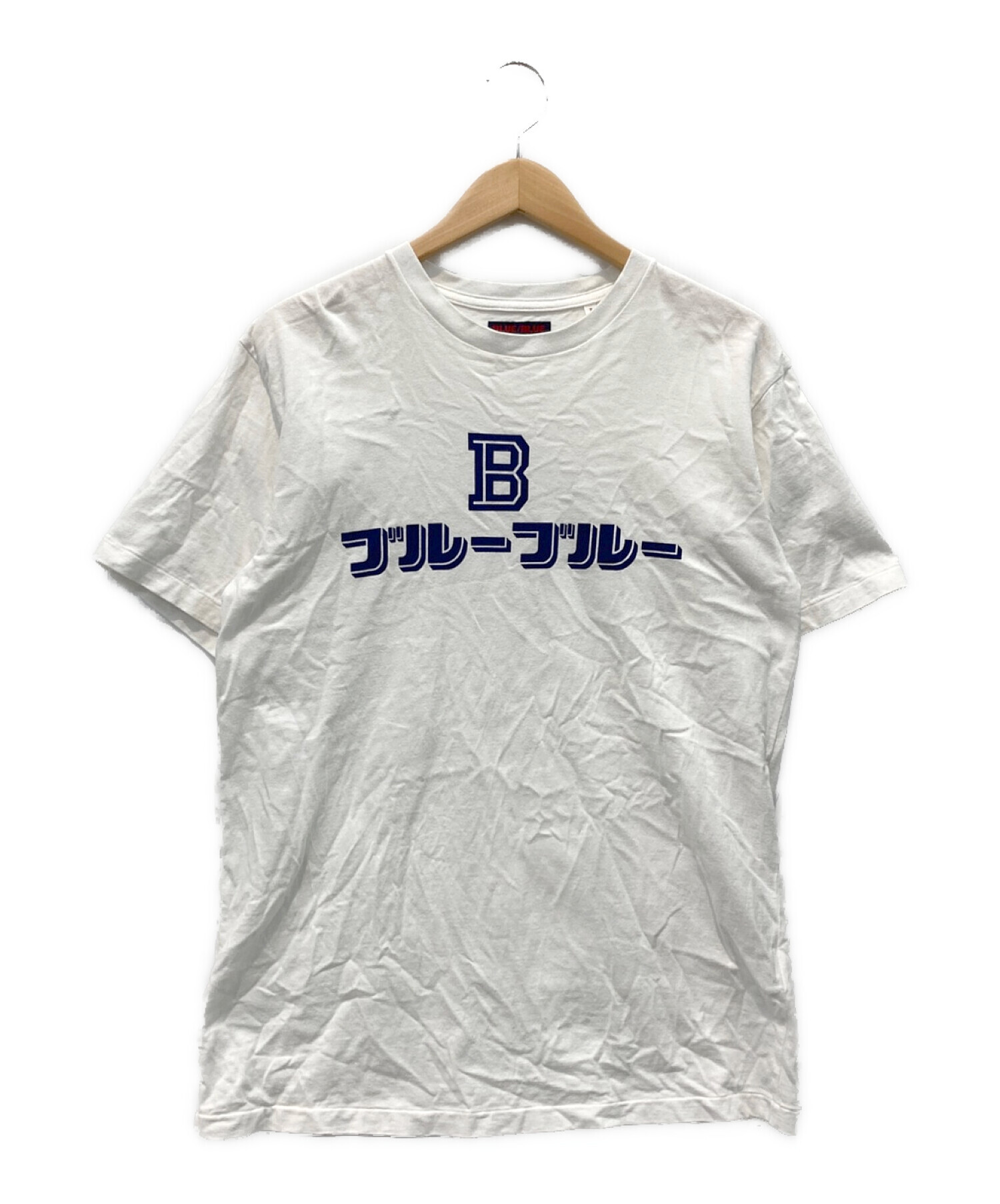 BLUE BLUE (ブルーブルー) カタカナ ブルーブルーTシャツ ホワイト サイズ:3