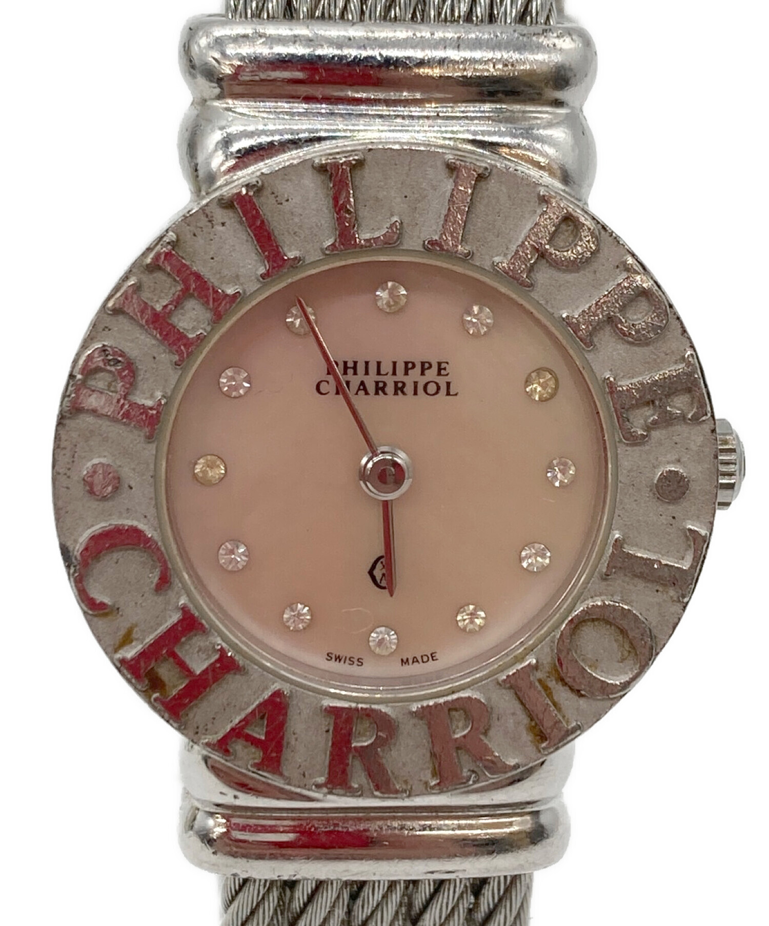 フィリップシャリオール　腕時計　ピンクピンク色でとても可愛いです