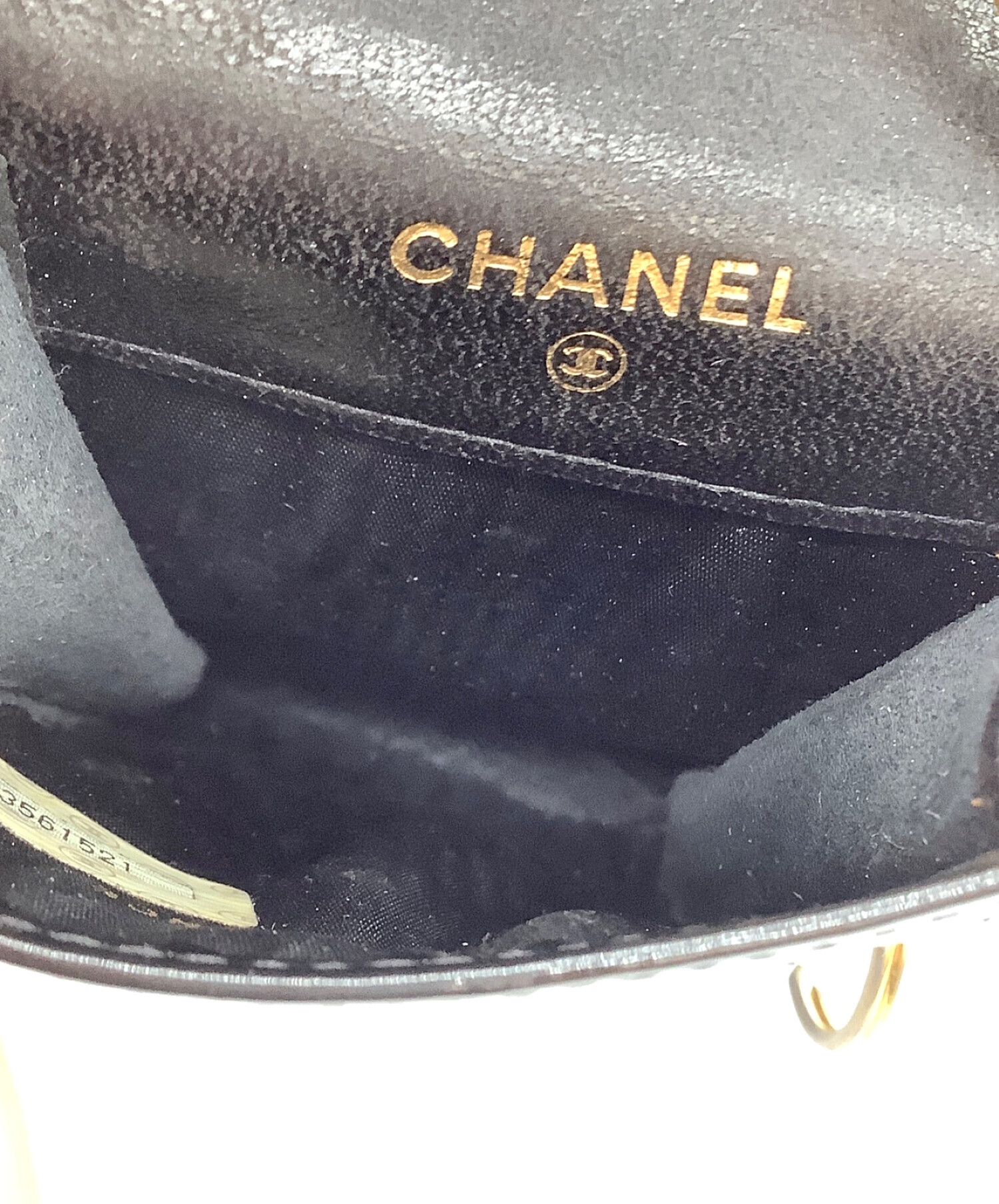 CHANEL (シャネル) ココマークエナメルシガーケース ブラック