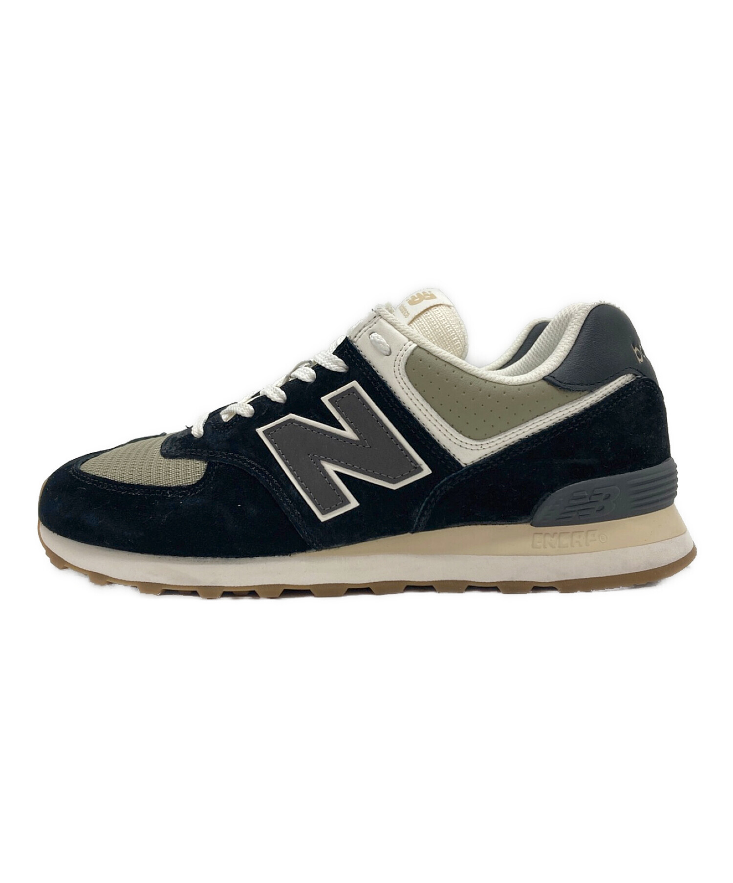 中古・古着通販】NEW BALANCE (ニューバランス) 574 ブラック×ホワイト