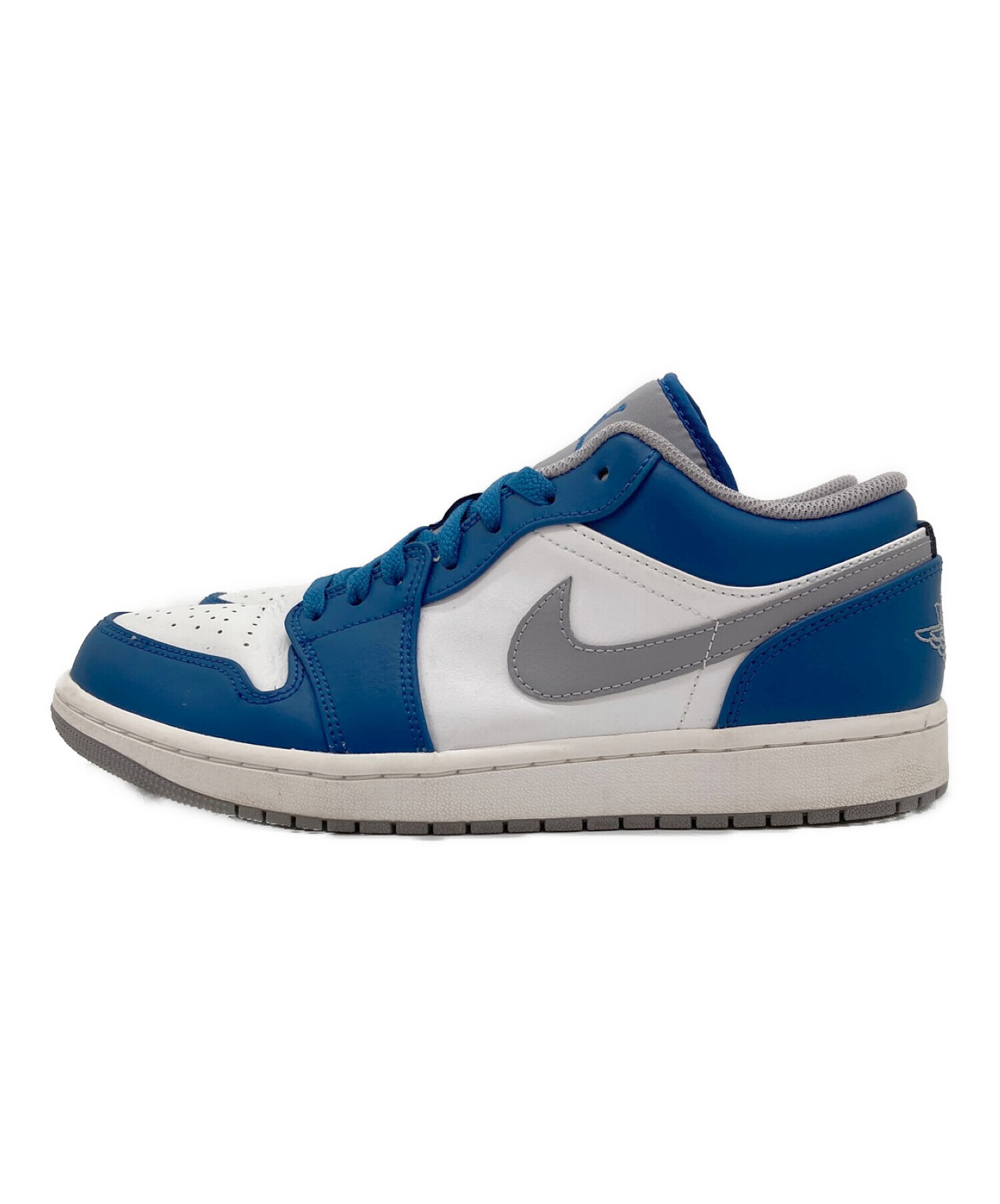 中古・古着通販】NIKE (ナイキ) AIR JORDAN 1 LOW ブルー×ホワイト