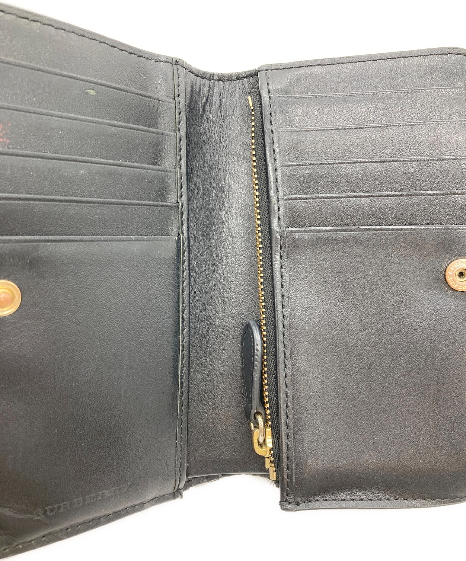 中古・古着通販】BURBERRY (バーバリー) ノバチェック柄2つ折り財布