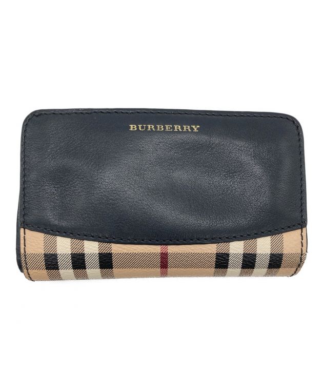 中古・古着通販】BURBERRY (バーバリー) ノバチェック柄2つ折り財布｜ブランド・古着通販 トレファク公式【TREFAC  FASHION】スマホサイト