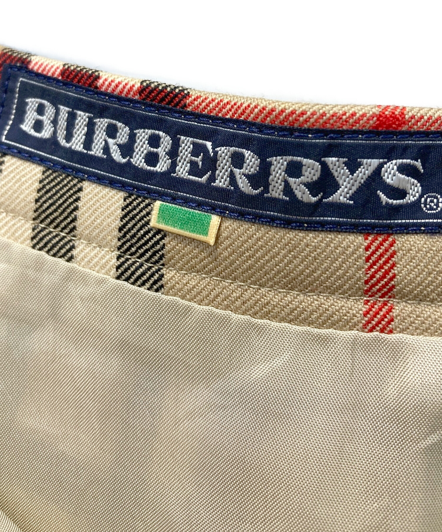 Burberry's (バーバリーズ) ノバチェックプリーツスカート ブラウン サイズ:AB2