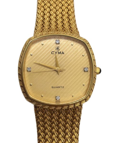 【中古・古着通販】CYMA (シーマ) 腕時計 クオーツ ゴールドカラー 
