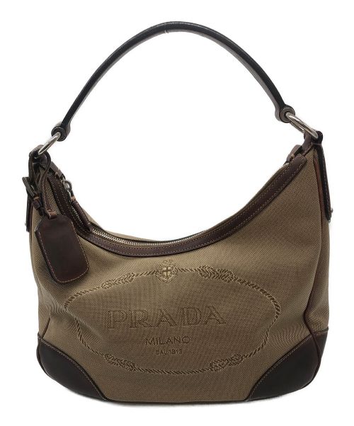 中古・古着通販】PRADA (プラダ) ロゴジャガードワンショルダーバッグ