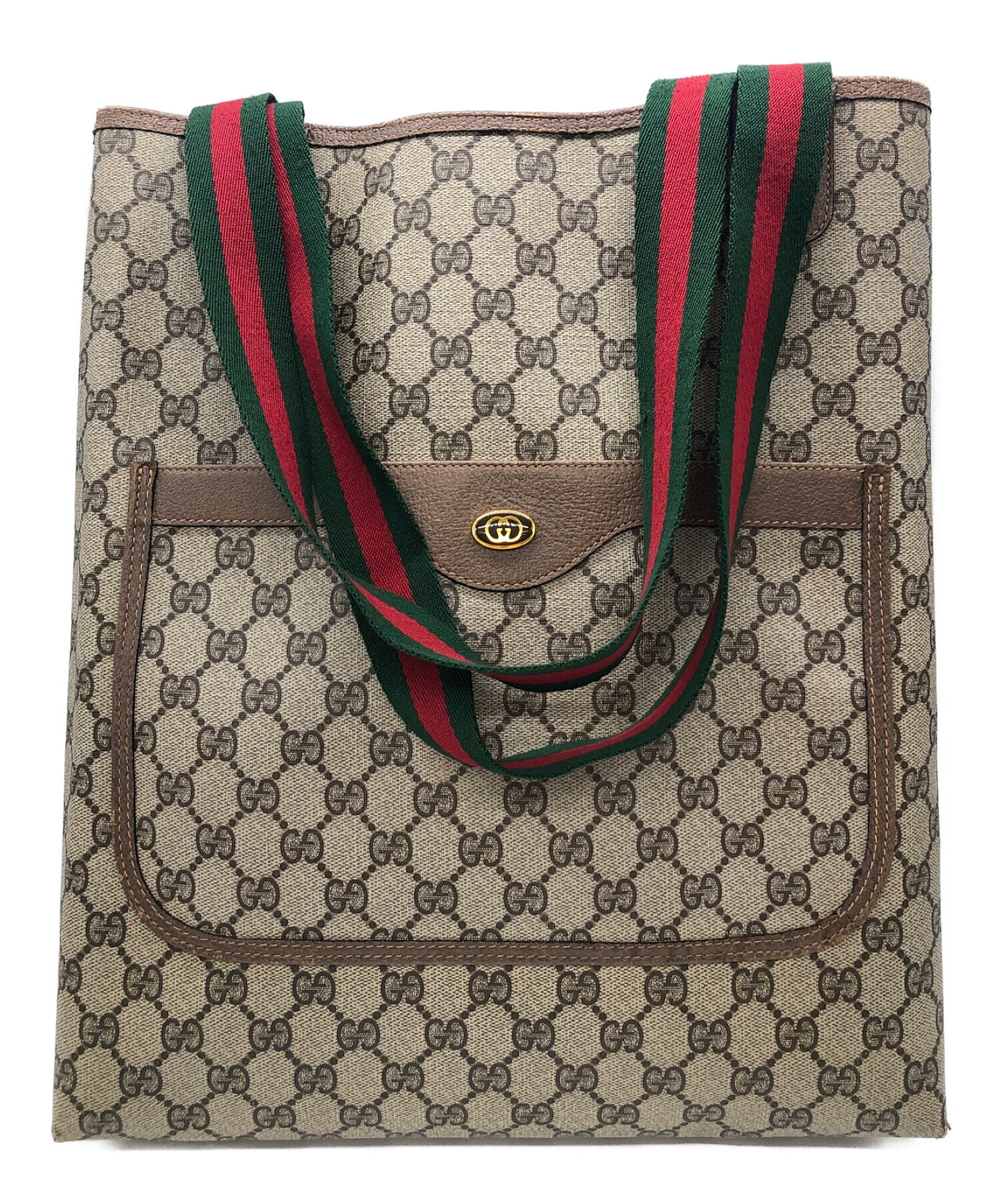 中古・古着通販】GUCCI (グッチ) オールドGGプラストートバッグ ...