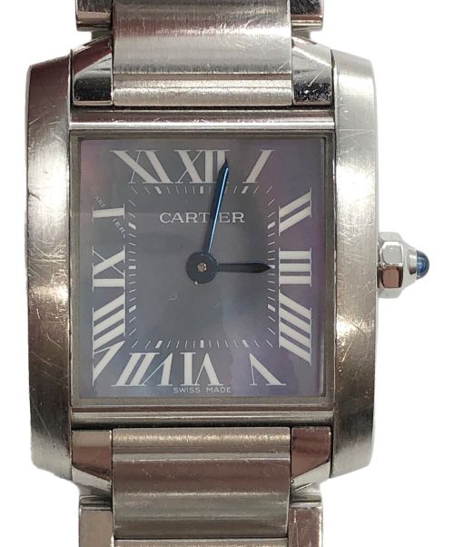 中古・古着通販】Cartier (カルティエ) 腕時計 タンクフランセーズ ブルーシェル｜ブランド・古着通販 トレファク公式【TREFAC  FASHION】スマホサイト