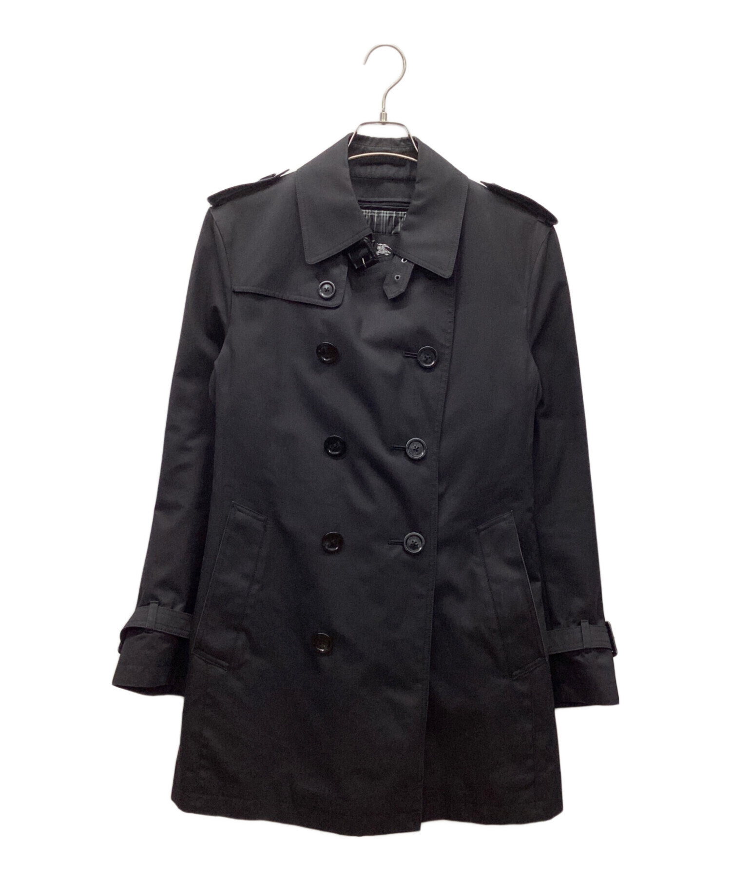 中古・古着通販】BURBERRY BLACK LABEL (バーバリーブラックレーベル) ライナー付トレンチコート ブラック サイズ:M｜ブランド・古着通販  トレファク公式【TREFAC FASHION】スマホサイト