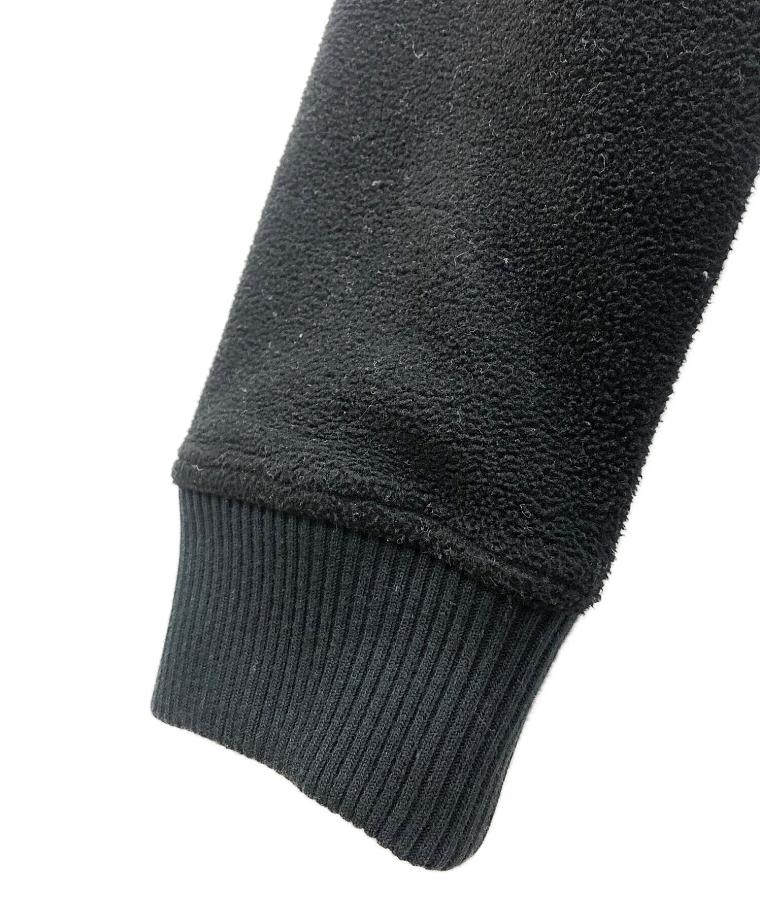 BURBERRY BLACK LABEL (バーバリーブラックレーベル) ジップフリースジャケット ブラック サイズ:3