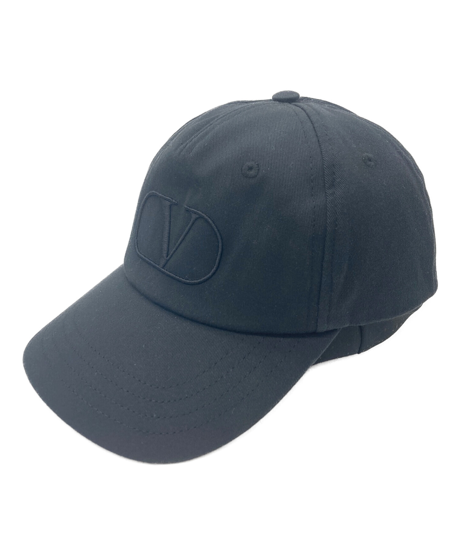 【得価HOT】Valentino Vロゴ シグネチャー ベースボールキャップ ナイロン 58 帽子
