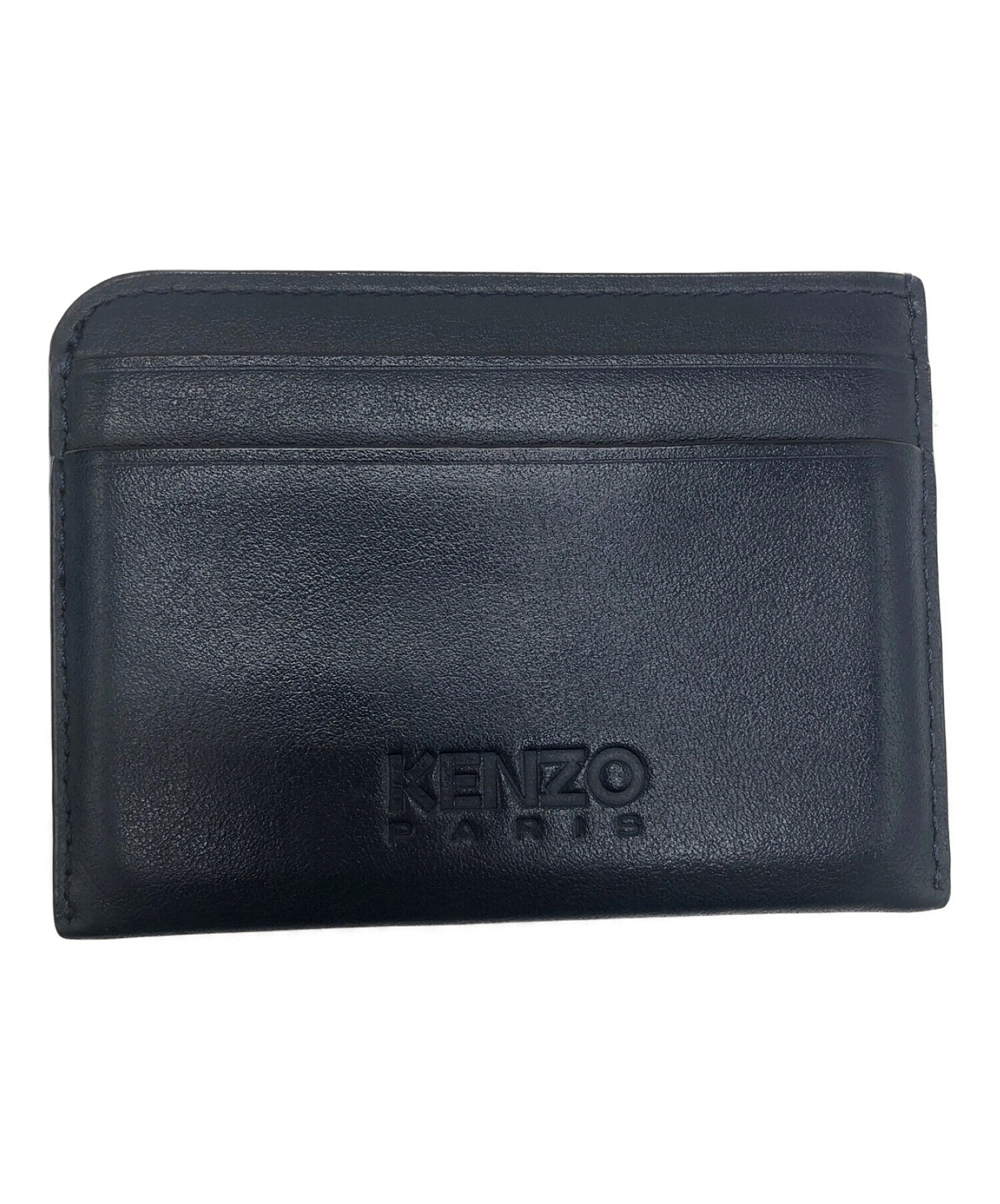 KENZO (ケンゾー) レザーカードケース ネイビー