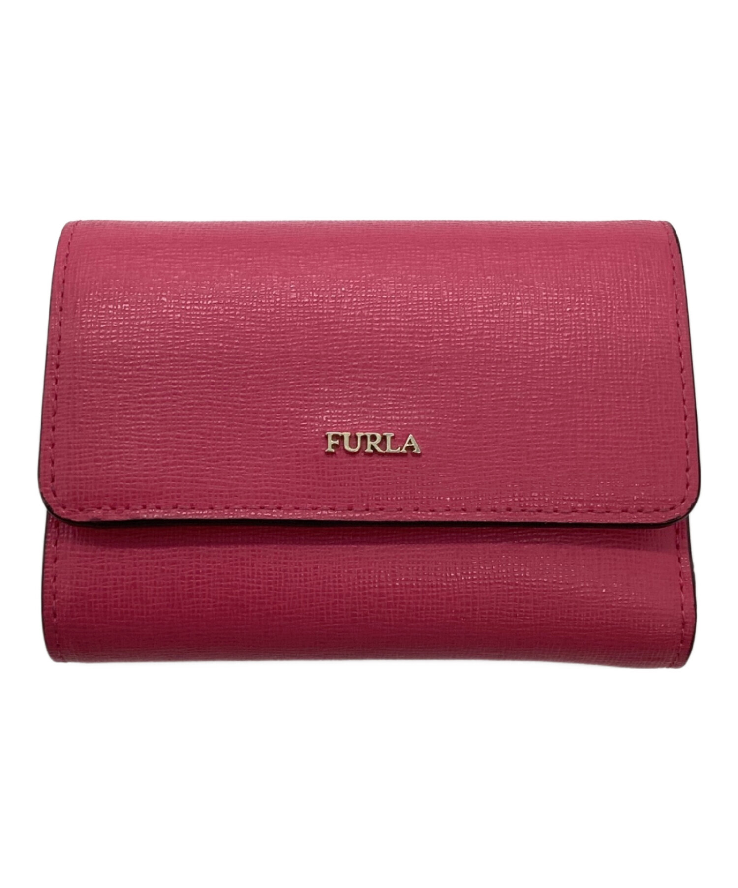 FURLA (フルラ) 3つ折り財布 ショッキングピンク